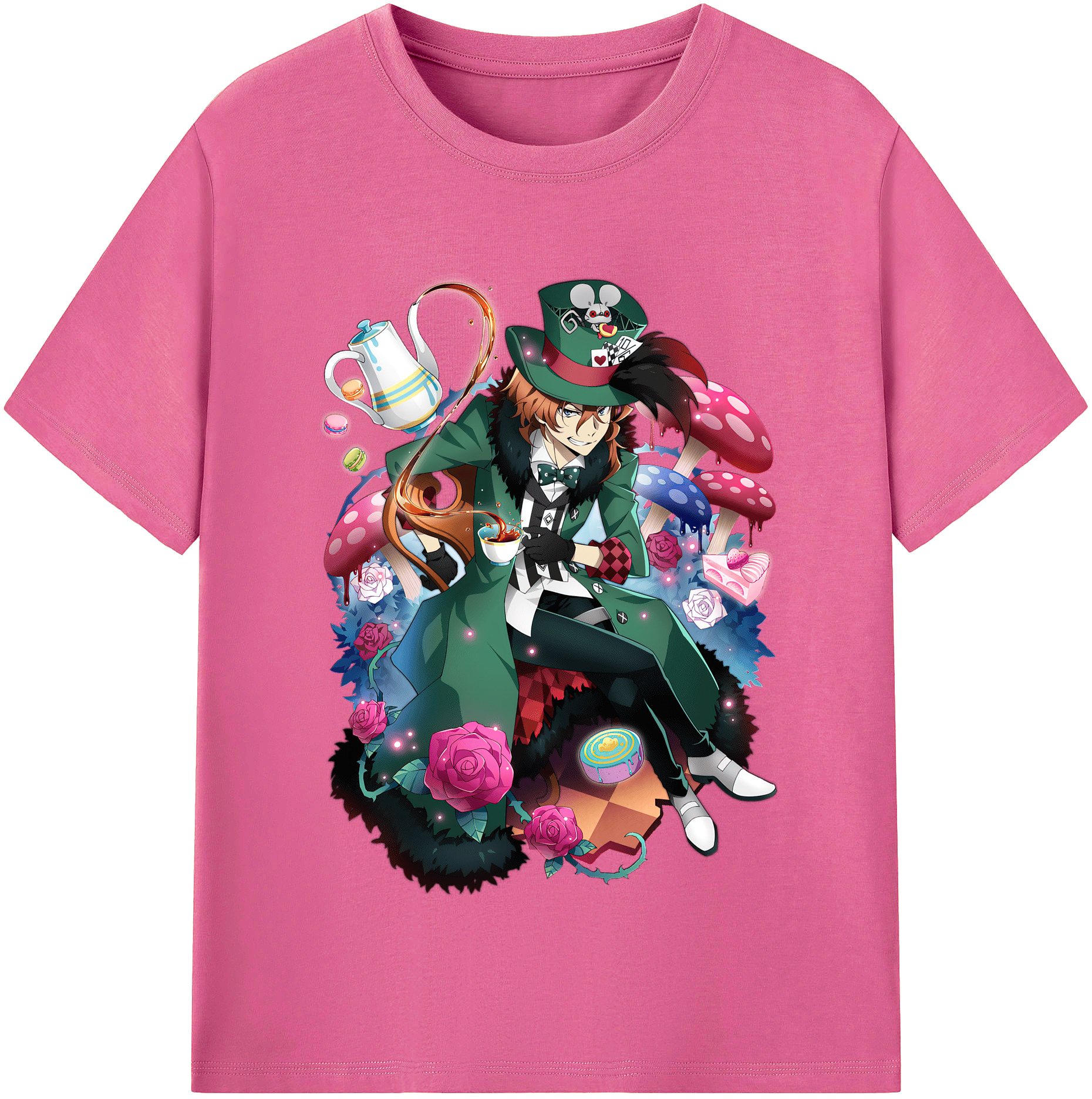 （画像用） 文豪ストレイドッグス Bungo Stray Dogs レディースカジュアルプリントTシャツ（綿100％）