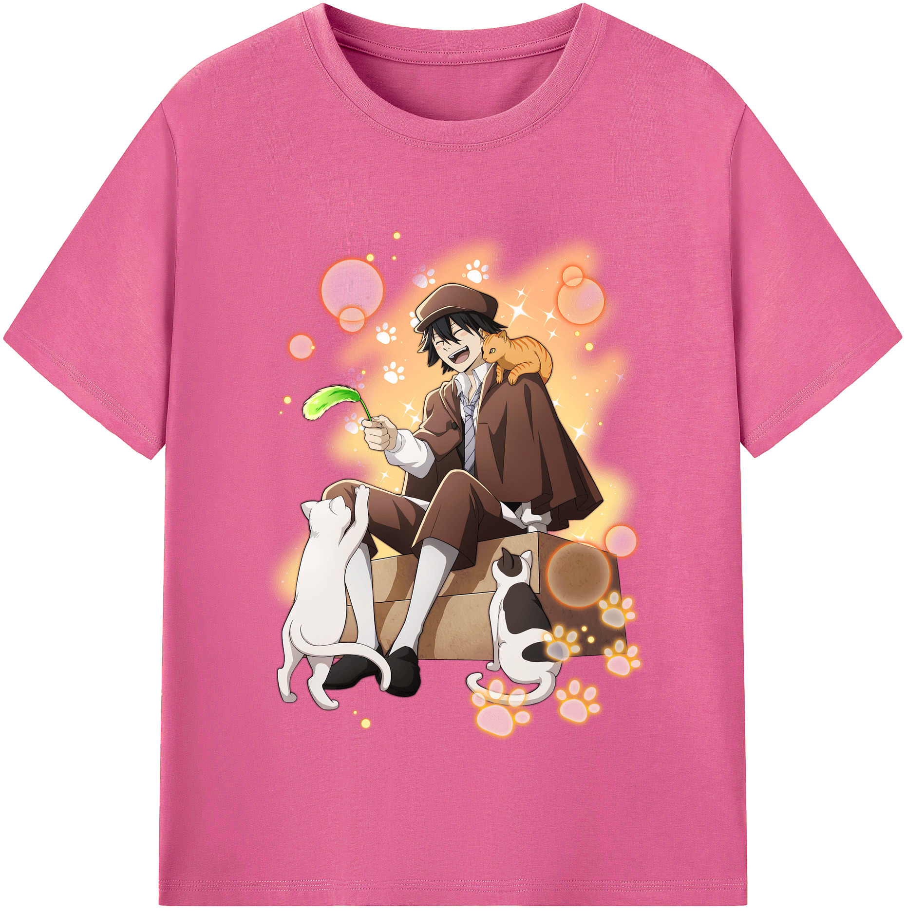（画像用） 文豪ストレイドッグス Bungo Stray Dogs レディースカジュアルプリントTシャツ（綿100％）