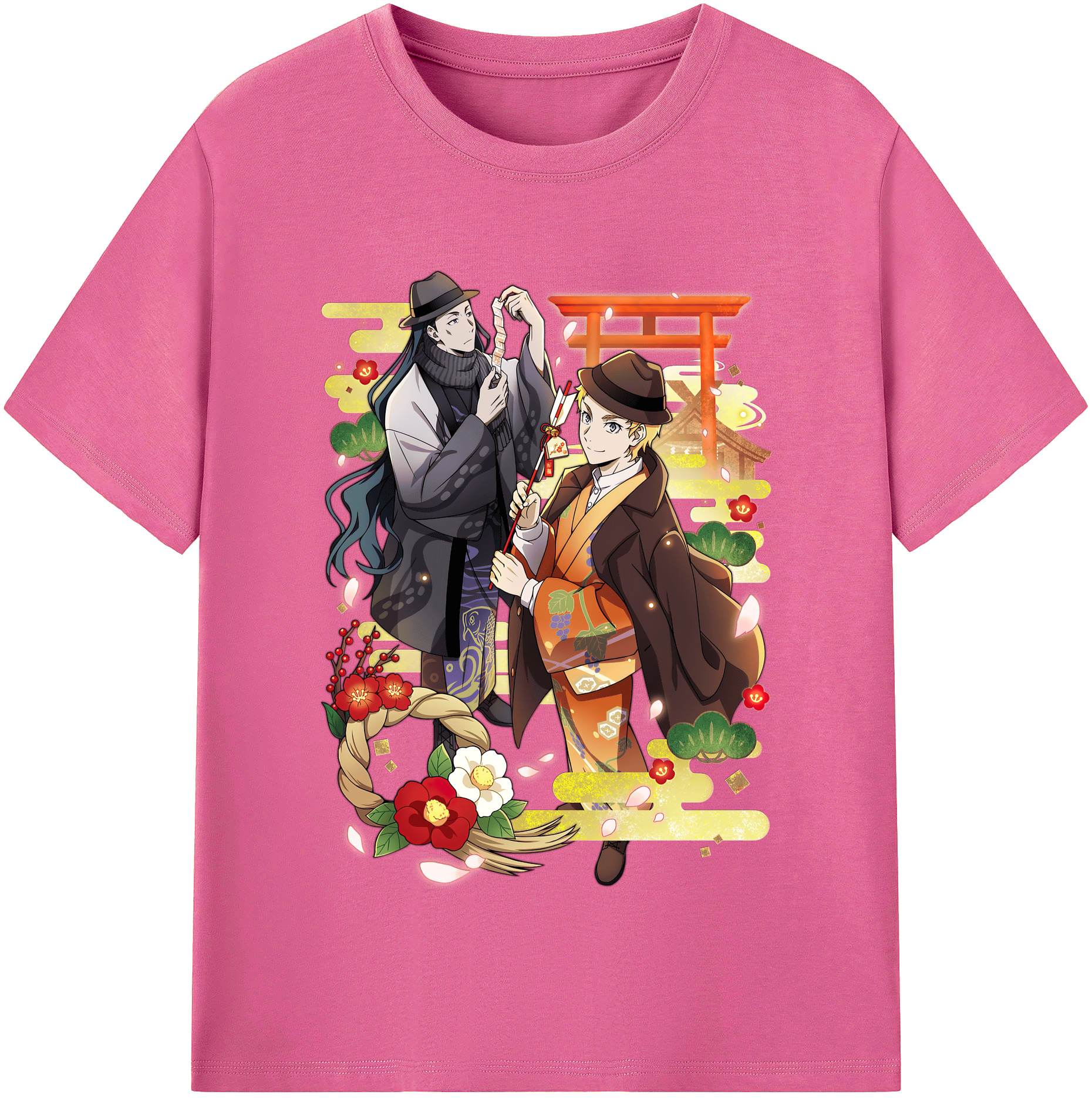 （画像用） 文豪ストレイドッグス Bungo Stray Dogs レディースカジュアルプリントTシャツ（綿100％）
