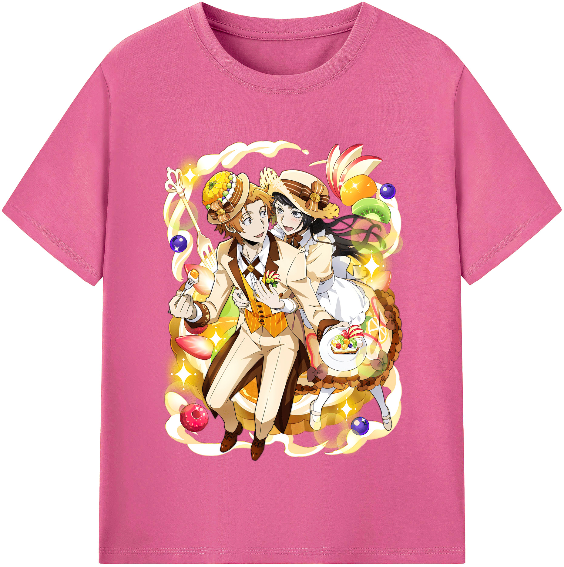 （画像用） 文豪ストレイドッグス Bungo Stray Dogs レディースカジュアルプリントTシャツ（綿100％）