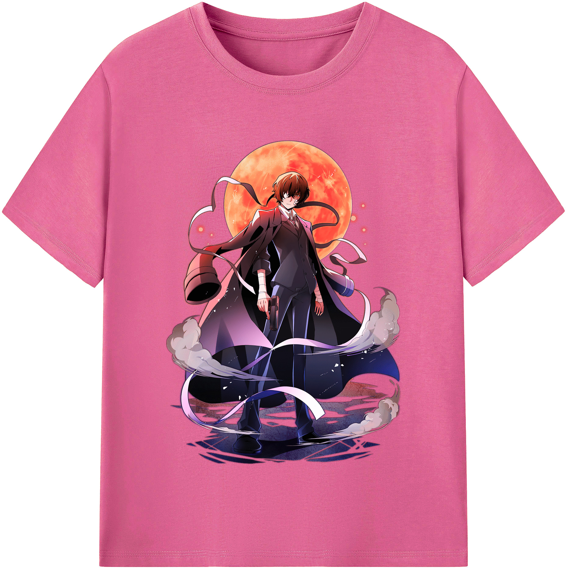 （画像用） 文豪ストレイドッグス Bungo Stray Dogs レディースカジュアルプリントTシャツ（綿100％）