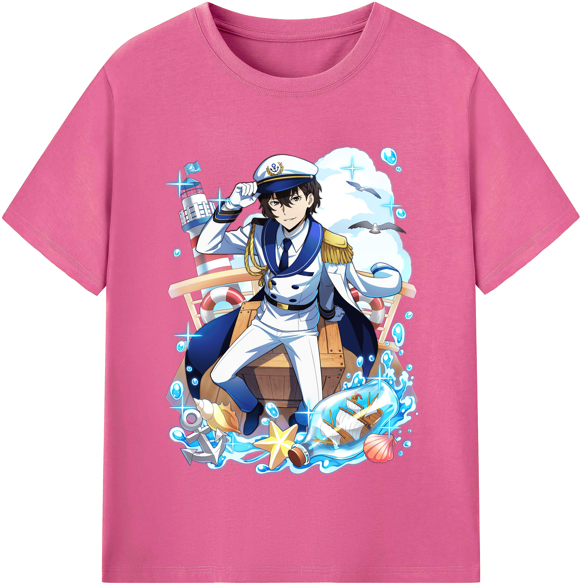 （画像用） 文豪ストレイドッグス Bungo Stray Dogs レディースカジュアルプリントTシャツ（綿100％）