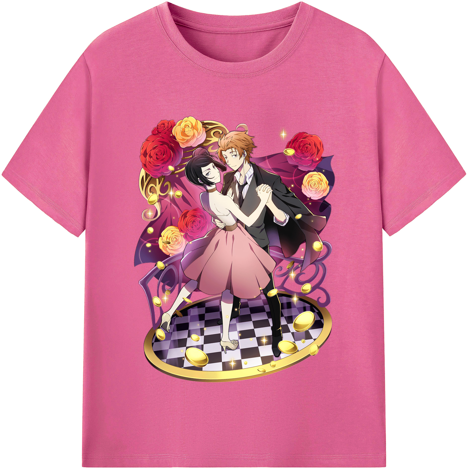 （画像用） 文豪ストレイドッグス Bungo Stray Dogs レディースカジュアルプリントTシャツ（綿100％）