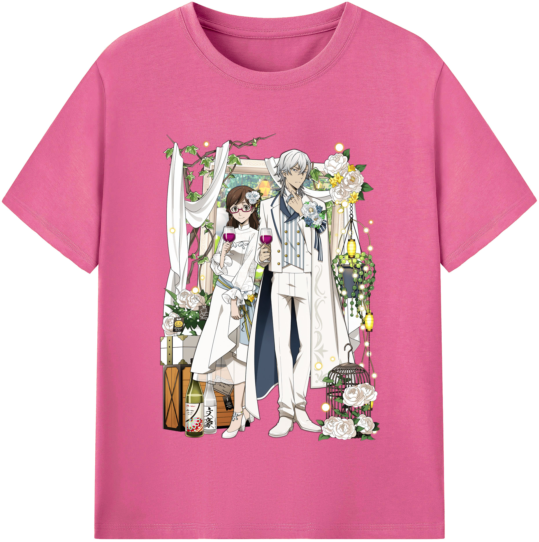 （画像用） 文豪ストレイドッグス Bungo Stray Dogs レディースカジュアルプリントTシャツ（綿100％）