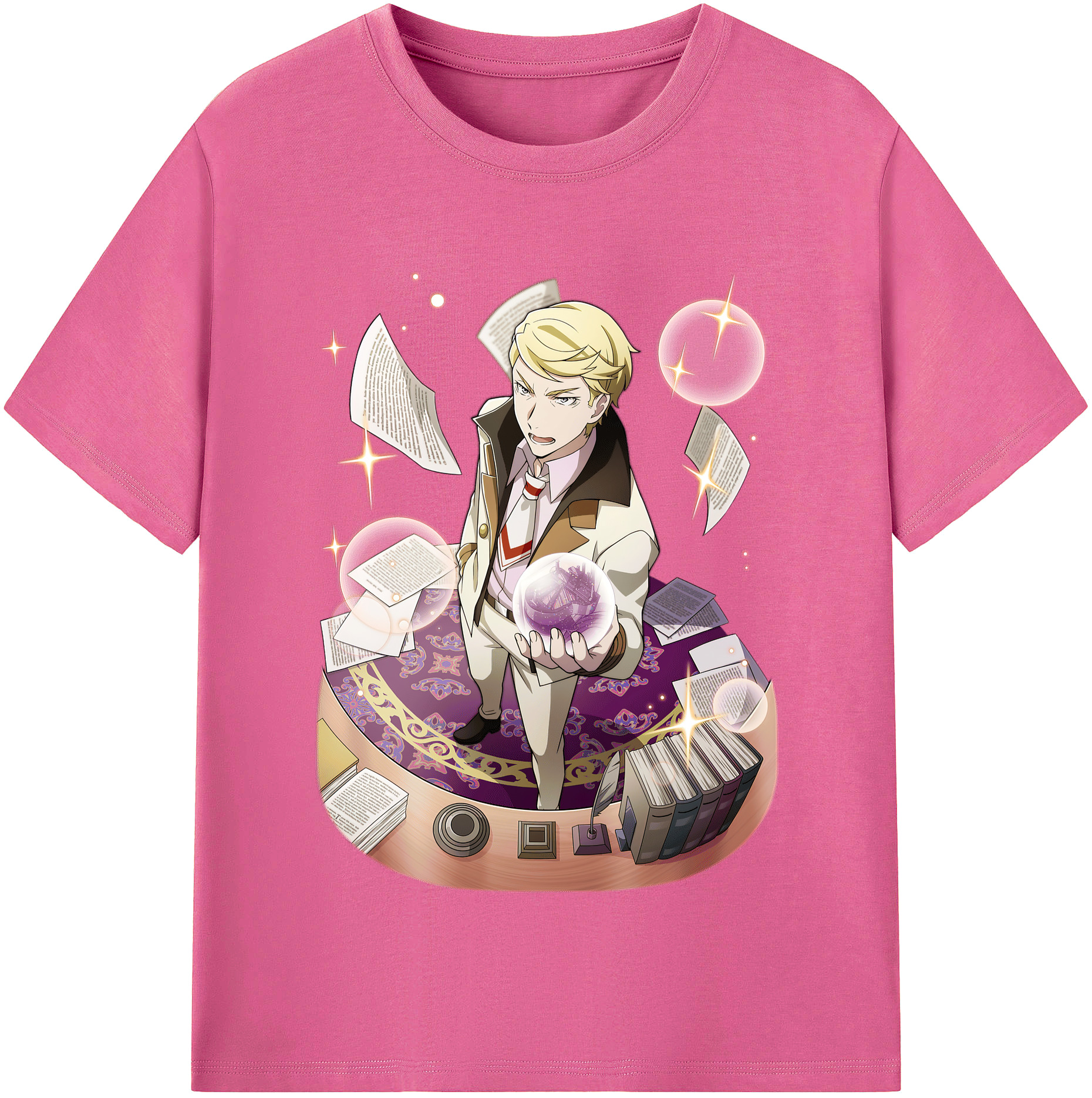 （画像用） 文豪ストレイドッグス Bungo Stray Dogs レディースカジュアルプリントTシャツ（綿100％）