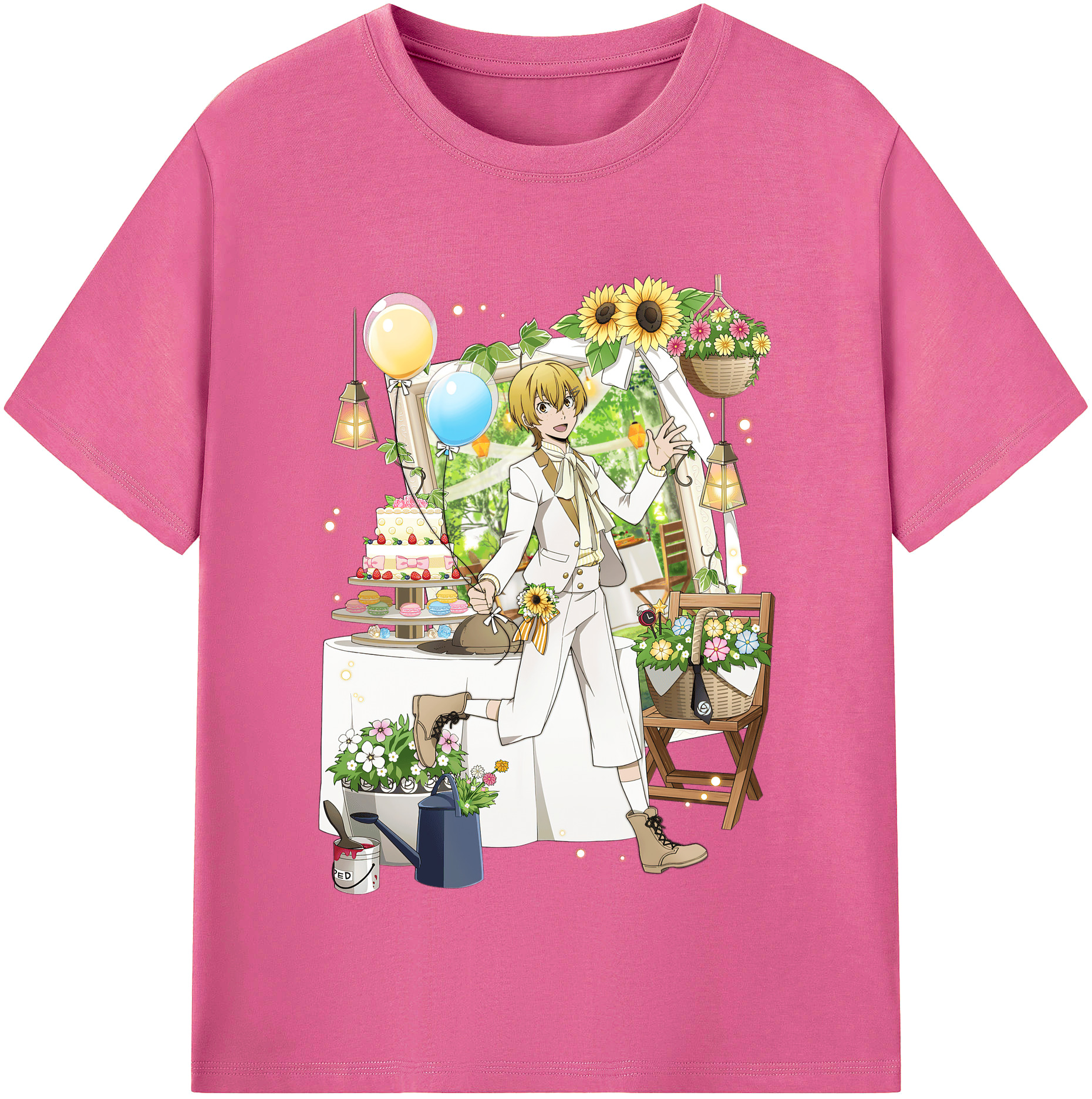 （画像用） 文豪ストレイドッグス Bungo Stray Dogs レディースカジュアルプリントTシャツ（綿100％）