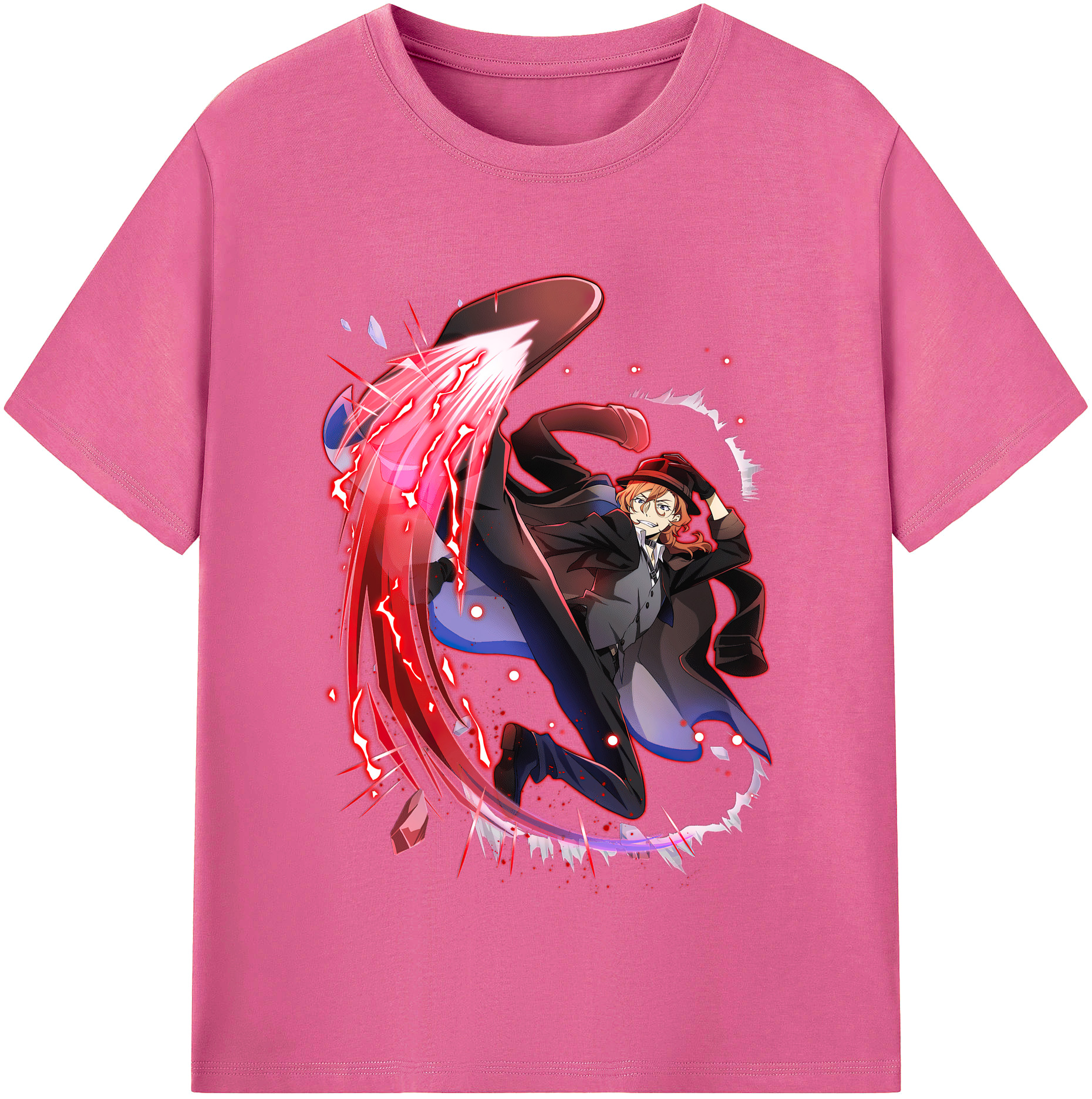 （画像用） 文豪ストレイドッグス Bungo Stray Dogs レディースカジュアルプリントTシャツ（綿100％）