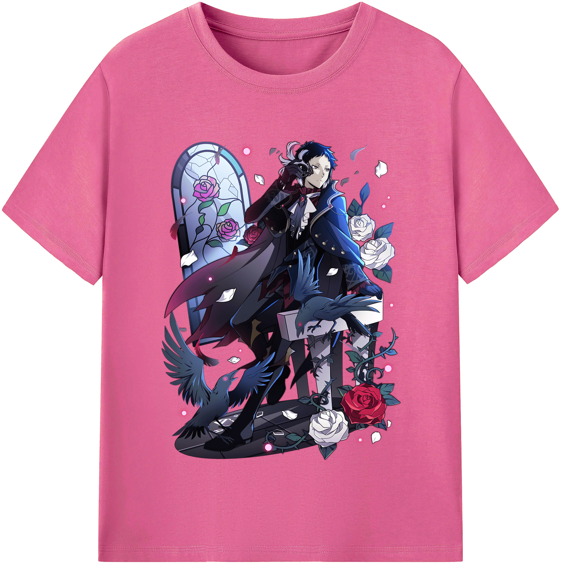 （画像用） 文豪ストレイドッグス Bungo Stray Dogs レディースカジュアルプリントTシャツ（綿100％）