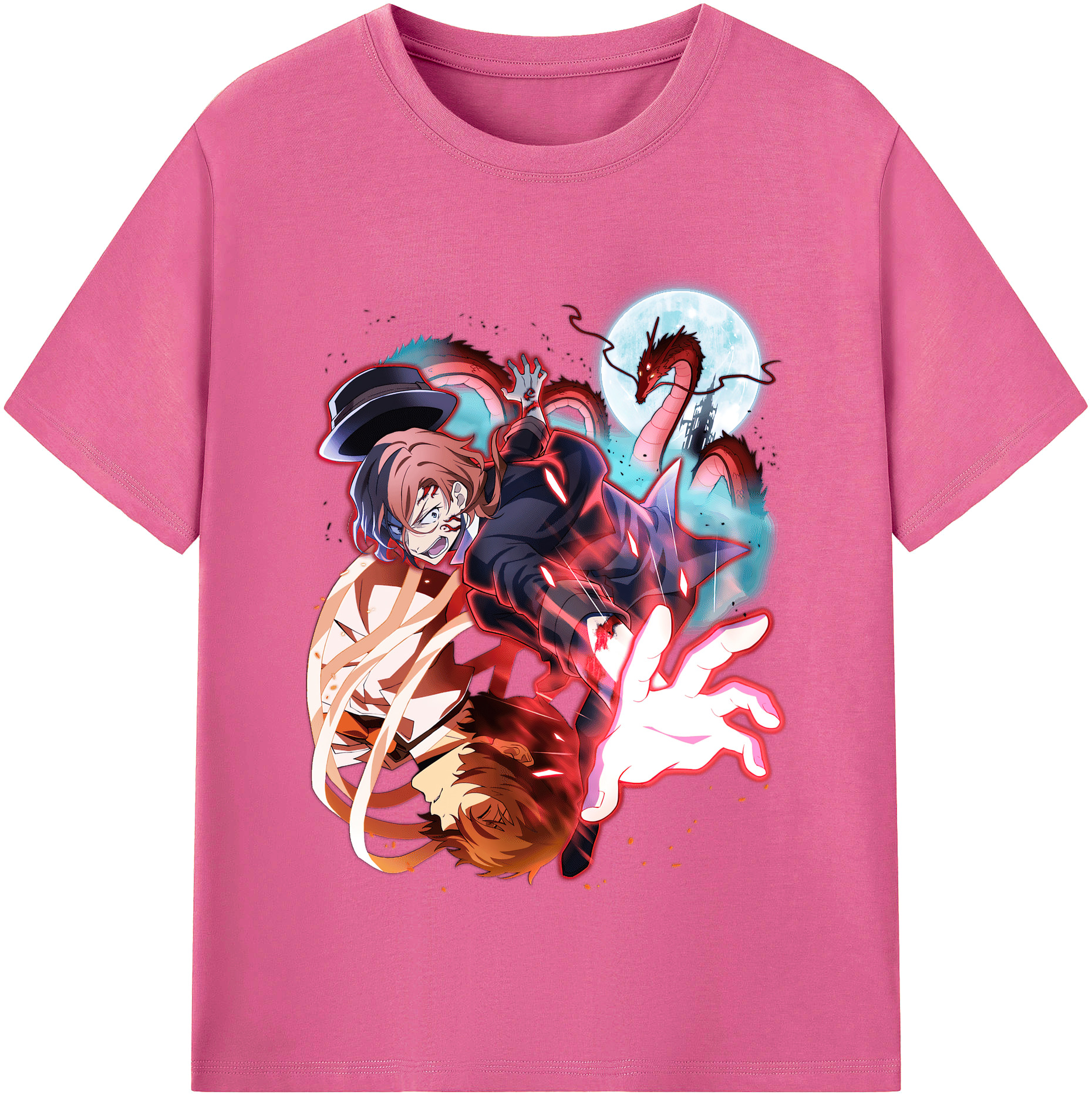（画像用） 文豪ストレイドッグス Bungo Stray Dogs レディースカジュアルプリントTシャツ（綿100％）