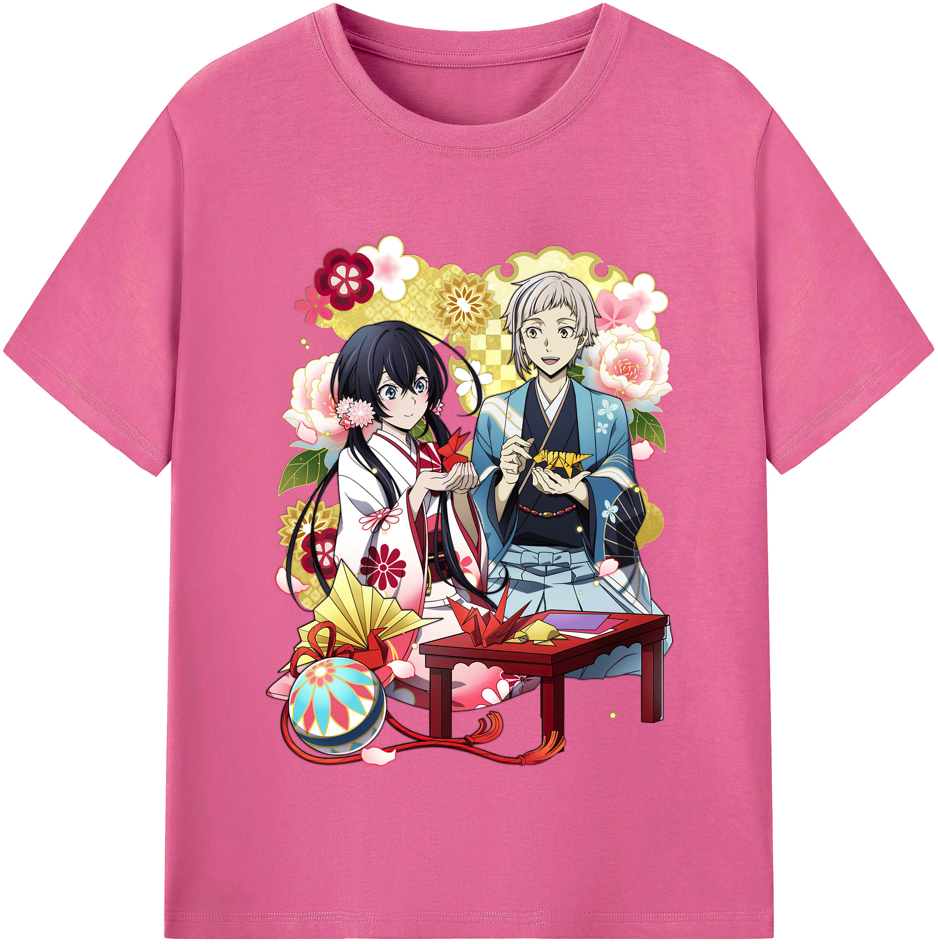 （画像用） 文豪ストレイドッグス Bungo Stray Dogs レディースカジュアルプリントTシャツ（綿100％）