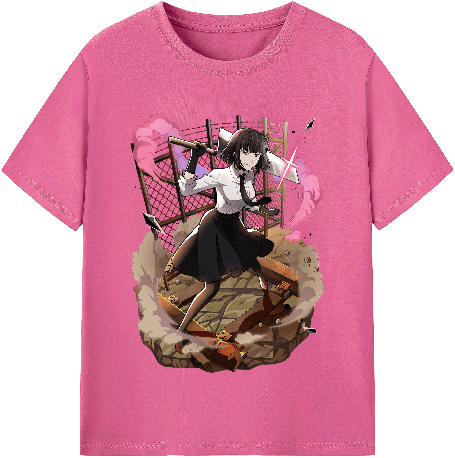 （画像用） 文豪ストレイドッグス Bungo Stray Dogs レディースカジュアルプリントTシャツ（綿100％）