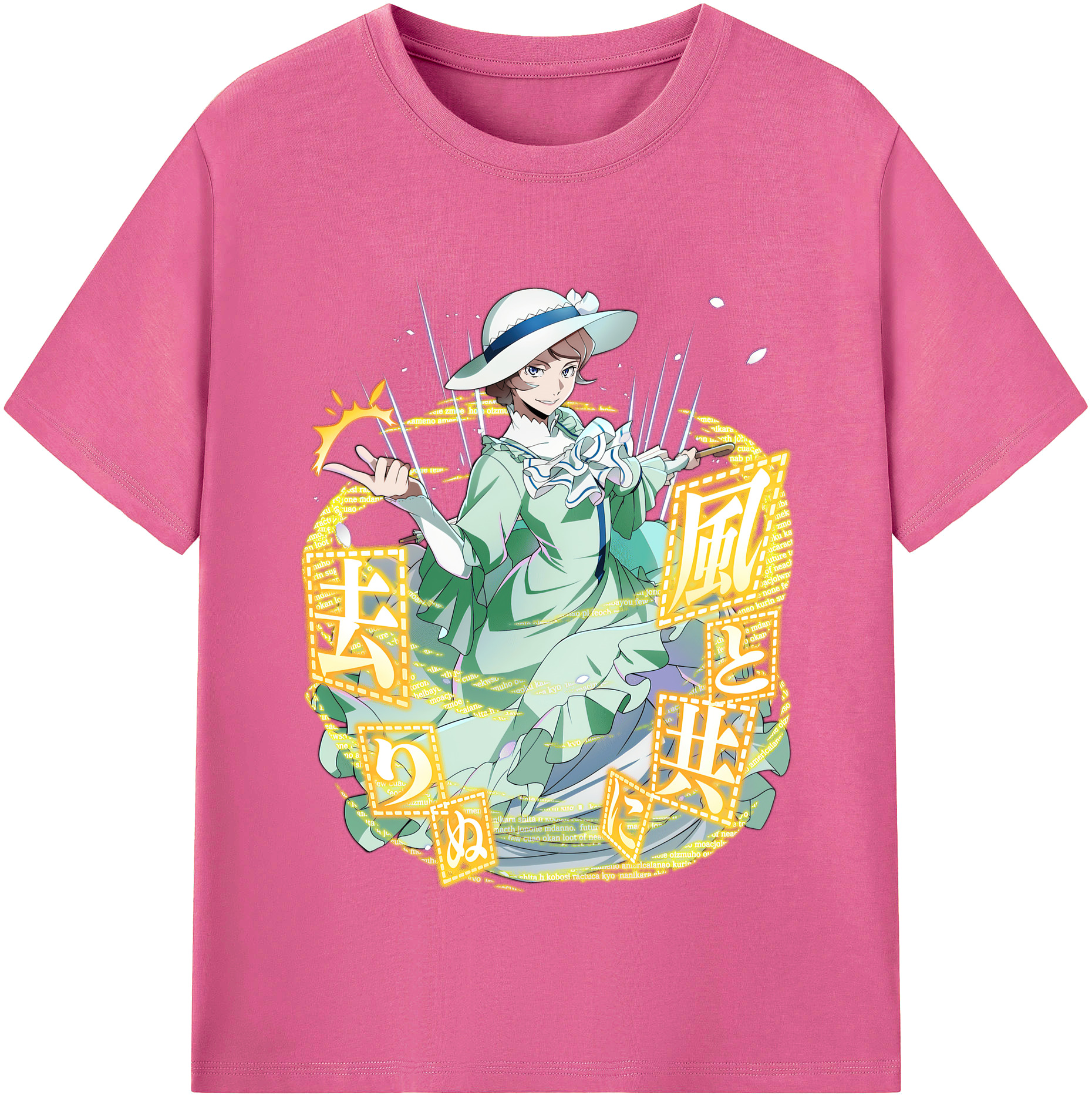 （画像用） 文豪ストレイドッグス Bungo Stray Dogs レディースカジュアルプリントTシャツ（綿100％）