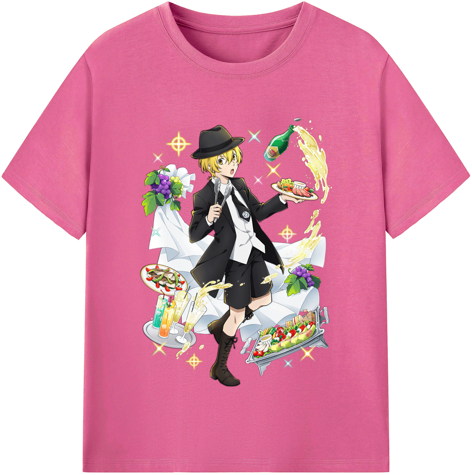 （画像用） 文豪ストレイドッグス Bungo Stray Dogs レディースカジュアルプリントTシャツ（綿100％）