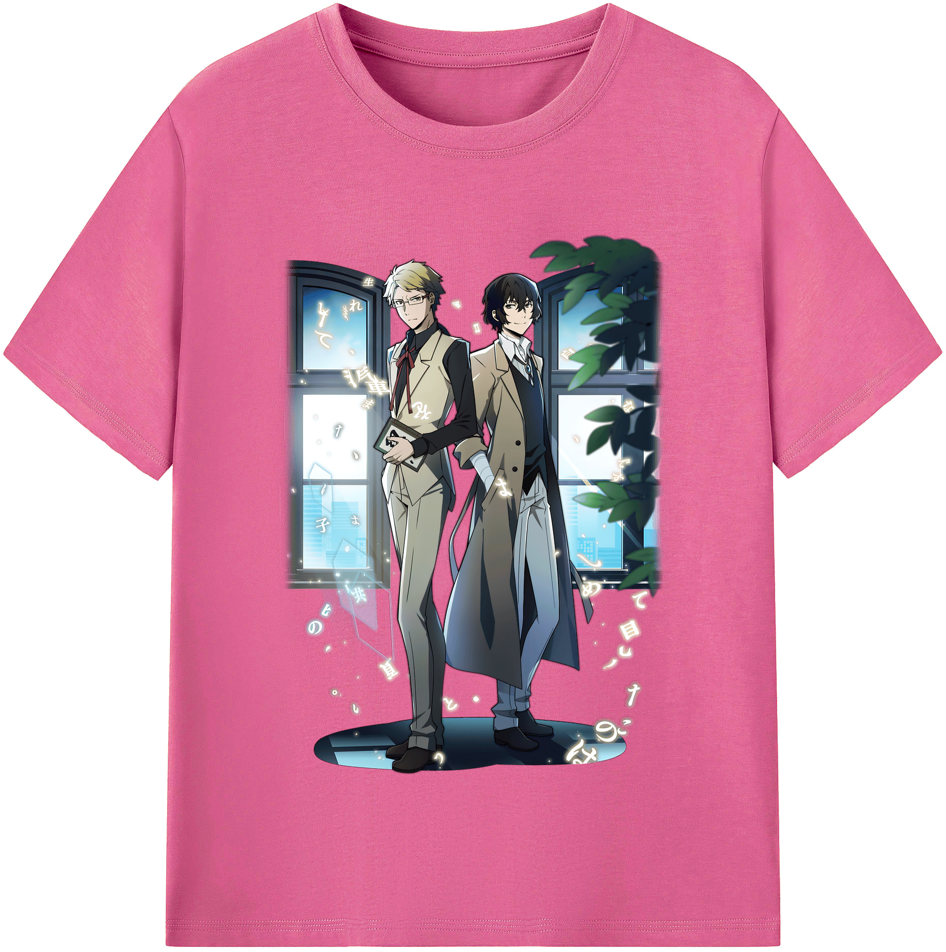（画像用） 文豪ストレイドッグス Bungo Stray Dogs レディースカジュアルプリントTシャツ（綿100％）