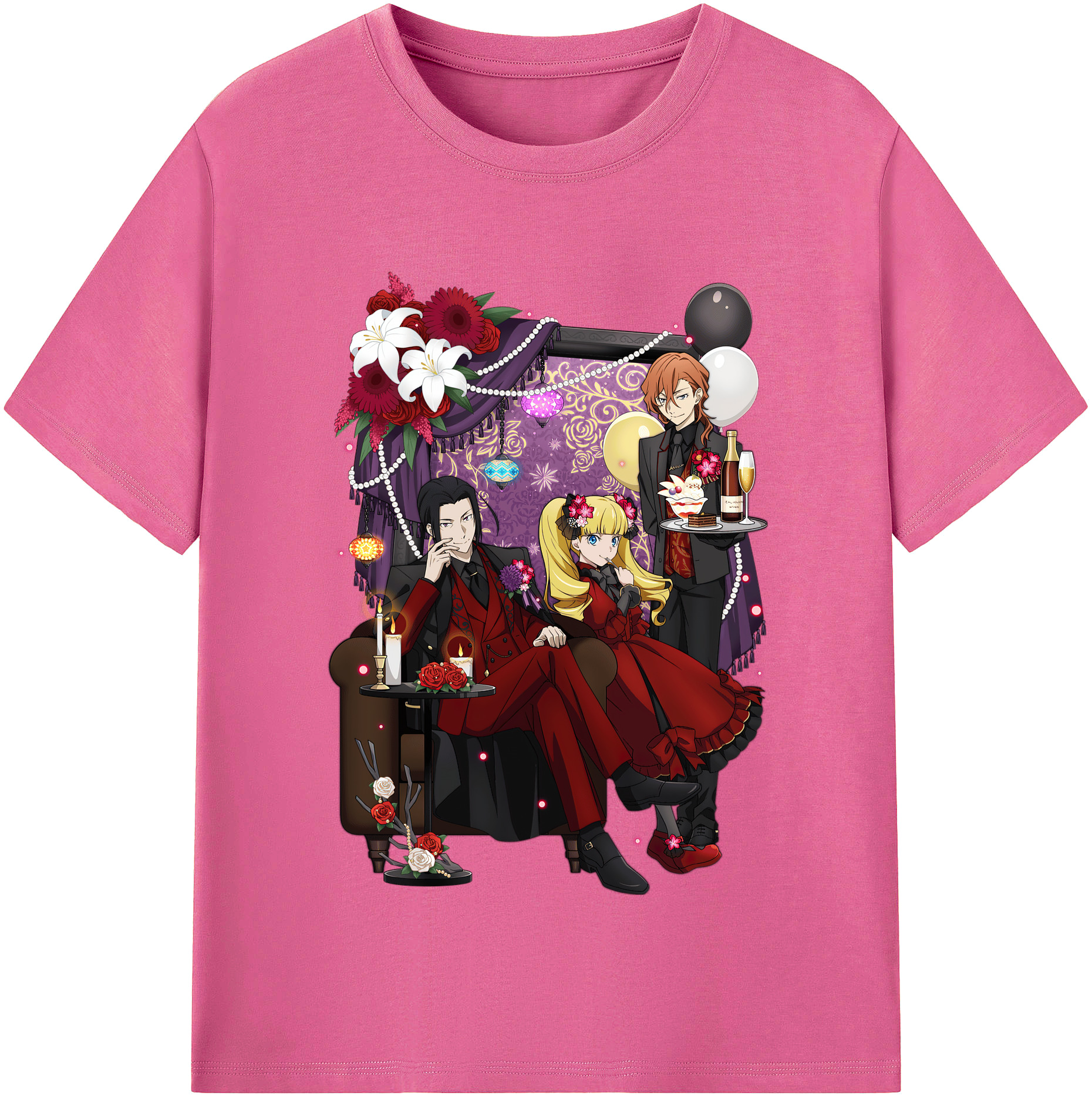 （画像用） 文豪ストレイドッグス Bungo Stray Dogs レディースカジュアルプリントTシャツ（綿100％）