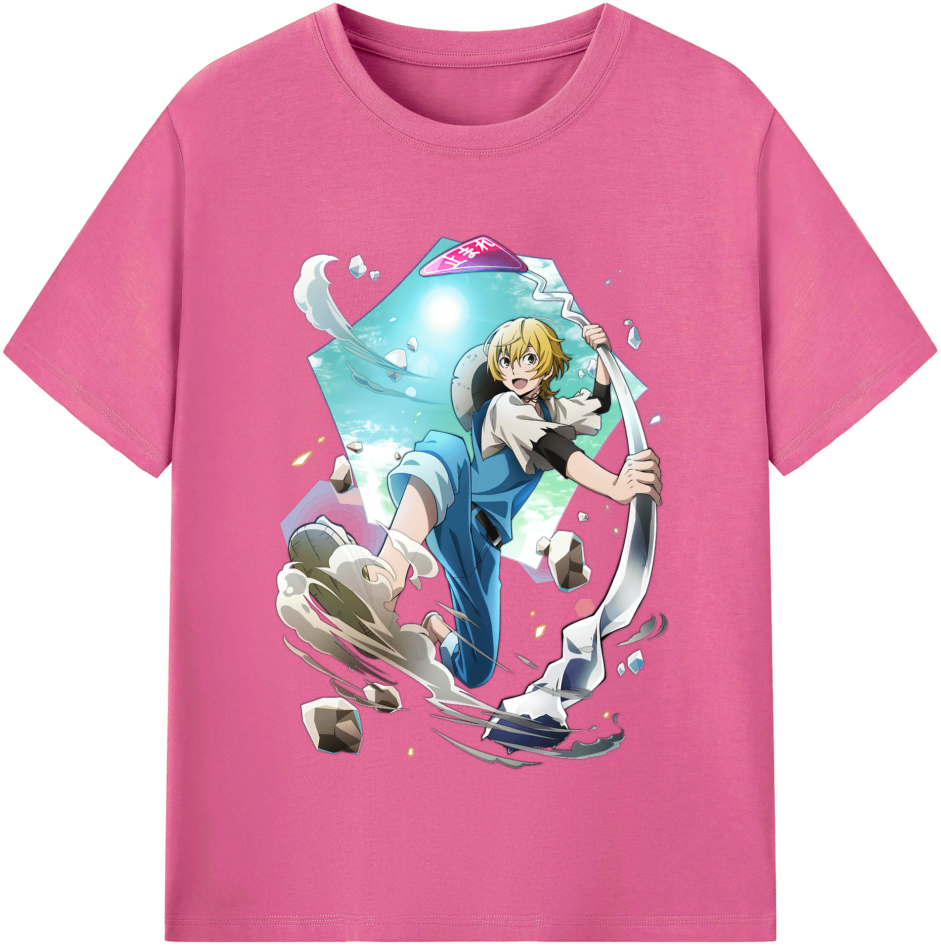 （画像用） 文豪ストレイドッグス Bungo Stray Dogs レディースカジュアルプリントTシャツ（綿100％）