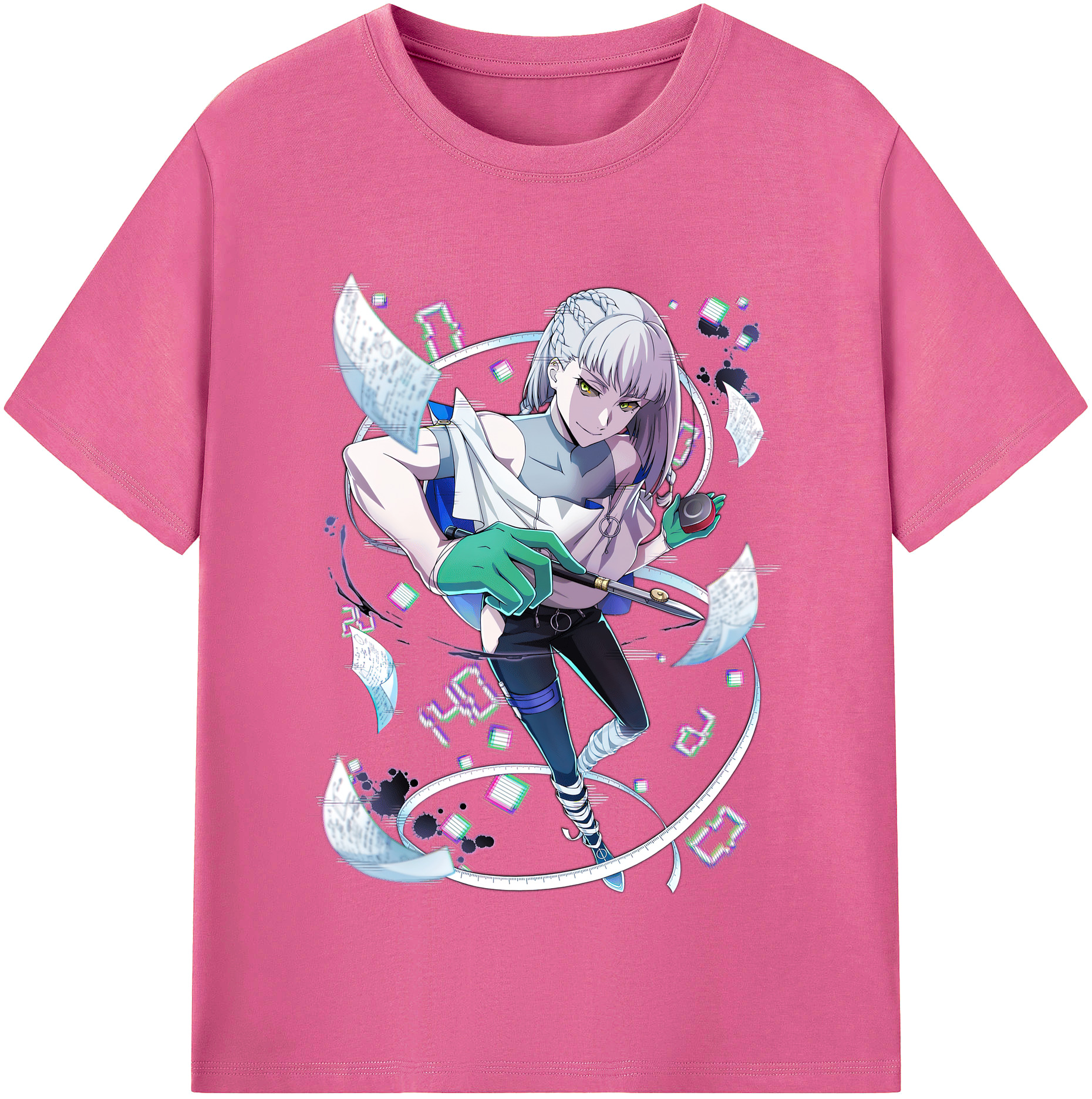 （画像用） 文豪ストレイドッグス Bungo Stray Dogs レディースカジュアルプリントTシャツ（綿100％）