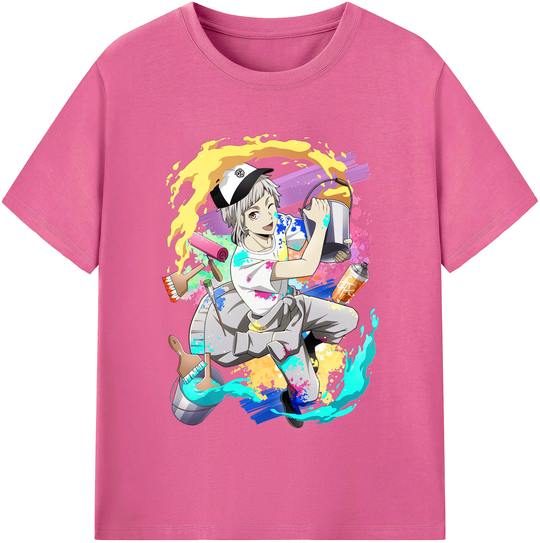 （画像用） 文豪ストレイドッグス Bungo Stray Dogs レディースカジュアルプリントTシャツ（綿100％）
