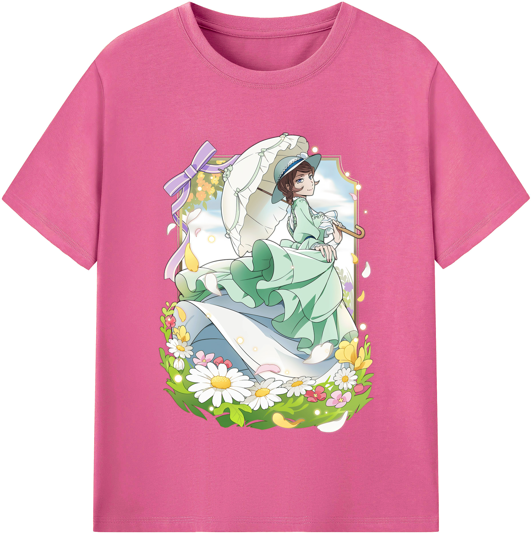 （画像用） 文豪ストレイドッグス Bungo Stray Dogs レディースカジュアルプリントTシャツ（綿100％）