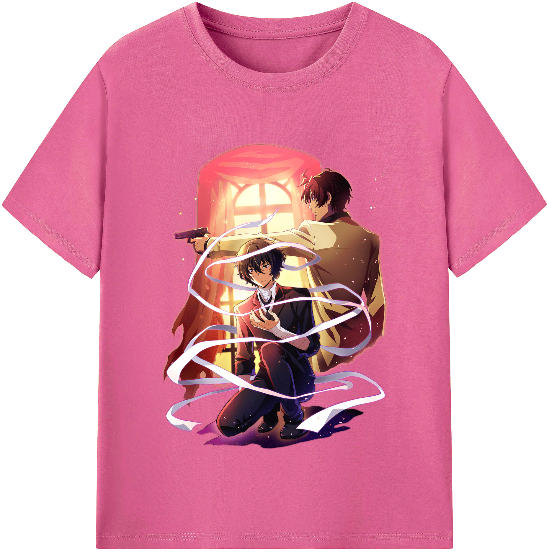 （画像用） 文豪ストレイドッグス Bungo Stray Dogs レディースカジュアルプリントTシャツ（綿100％）