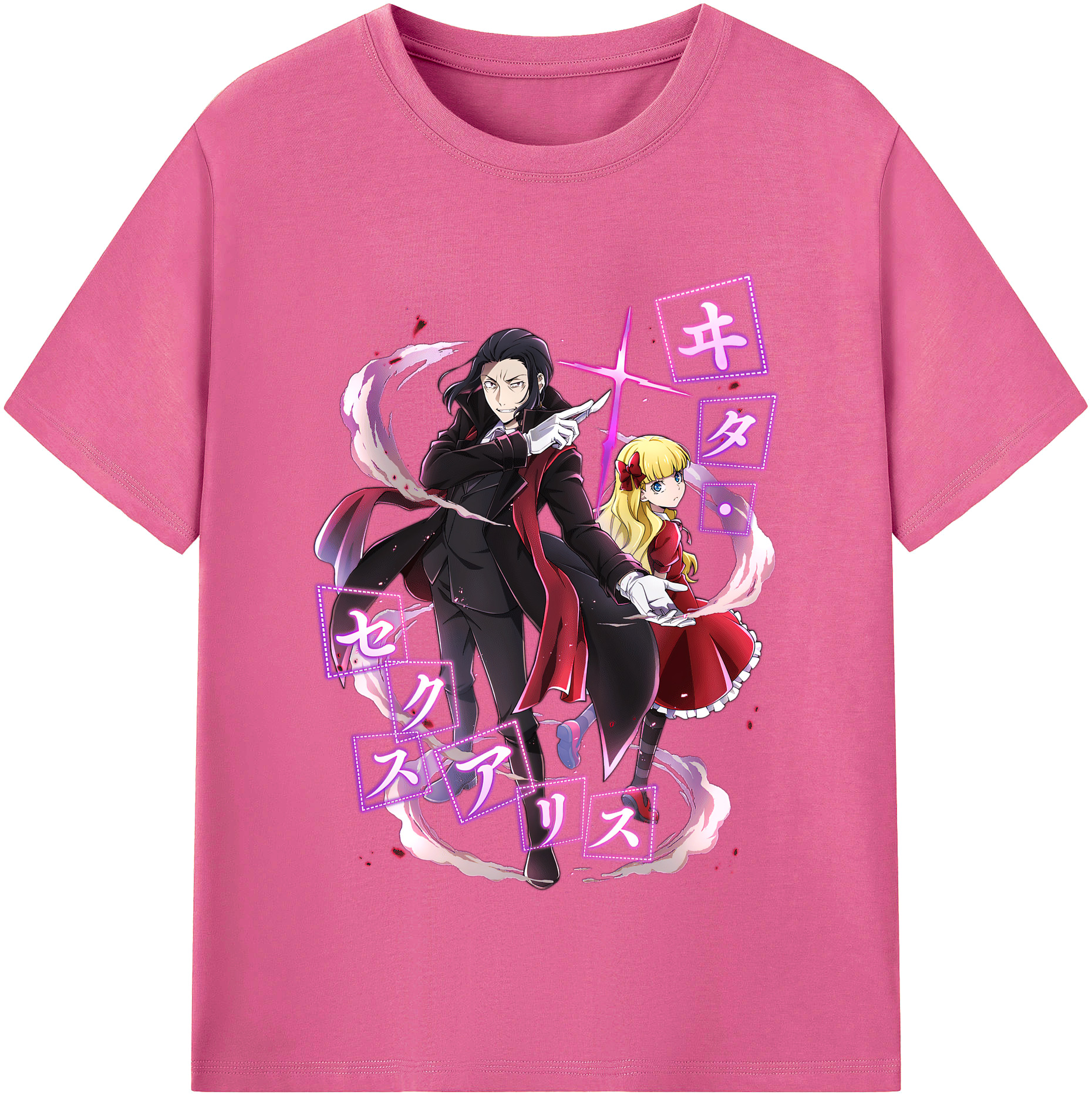 （画像用） 文豪ストレイドッグス Bungo Stray Dogs レディースカジュアルプリントTシャツ（綿100％）