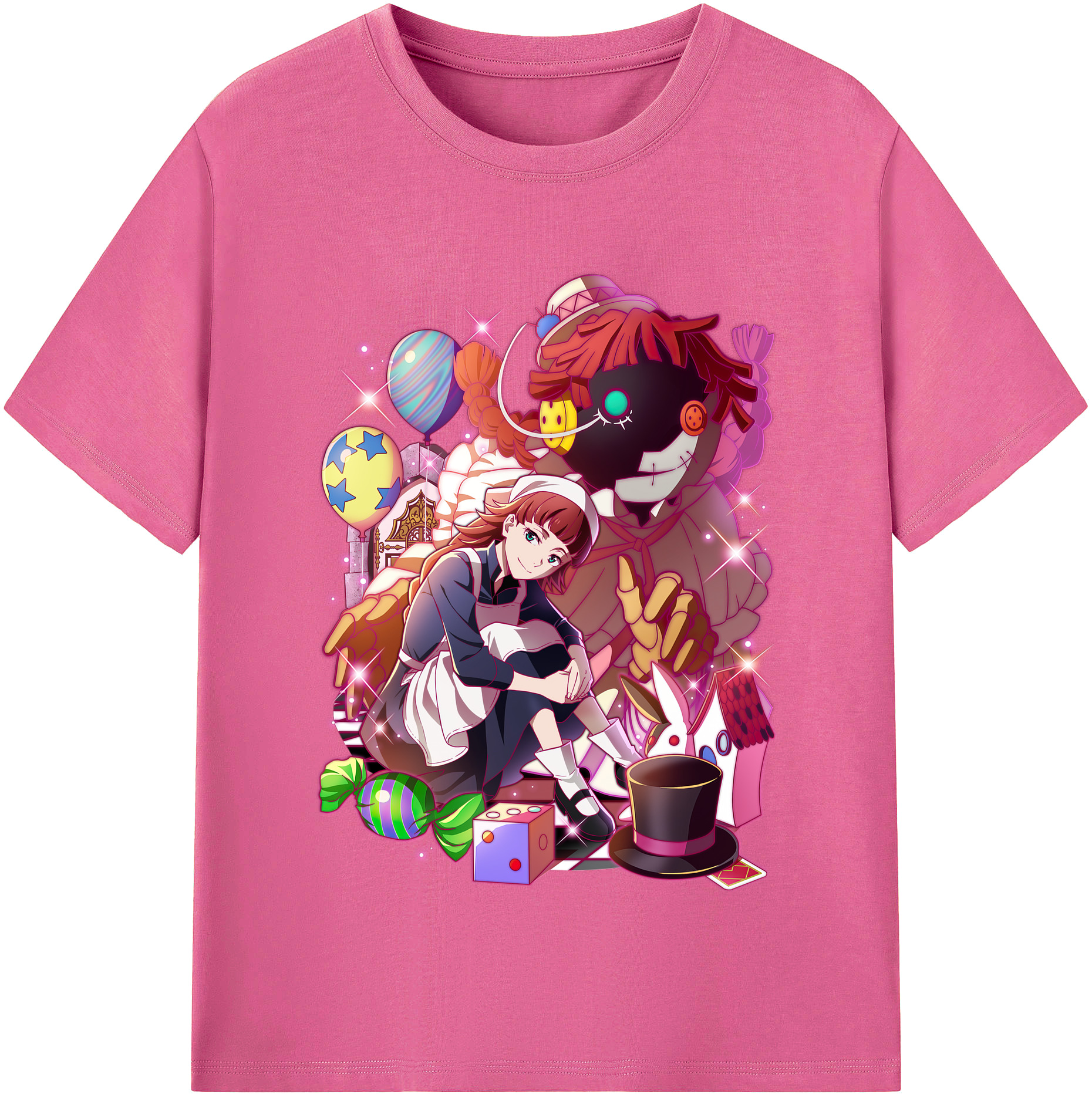 （画像用） 文豪ストレイドッグス Bungo Stray Dogs レディースカジュアルプリントTシャツ（綿100％）