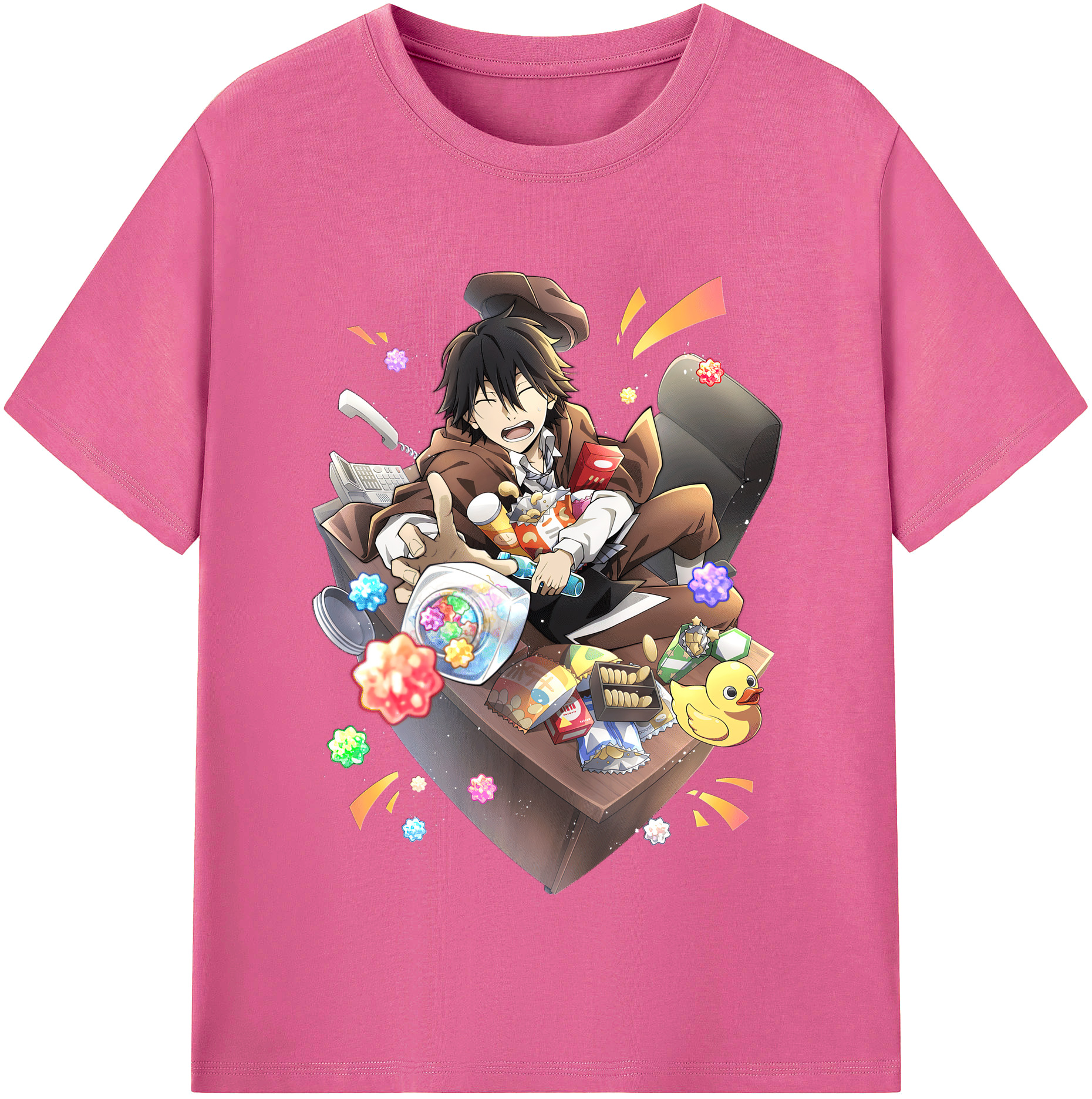 （画像用） 文豪ストレイドッグス Bungo Stray Dogs レディースカジュアルプリントTシャツ（綿100％）
