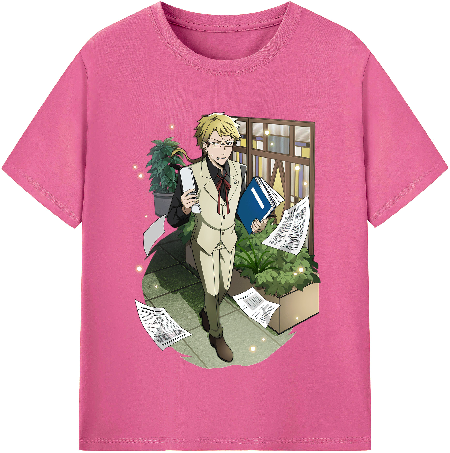 （画像用） 文豪ストレイドッグス Bungo Stray Dogs レディースカジュアルプリントTシャツ（綿100％）