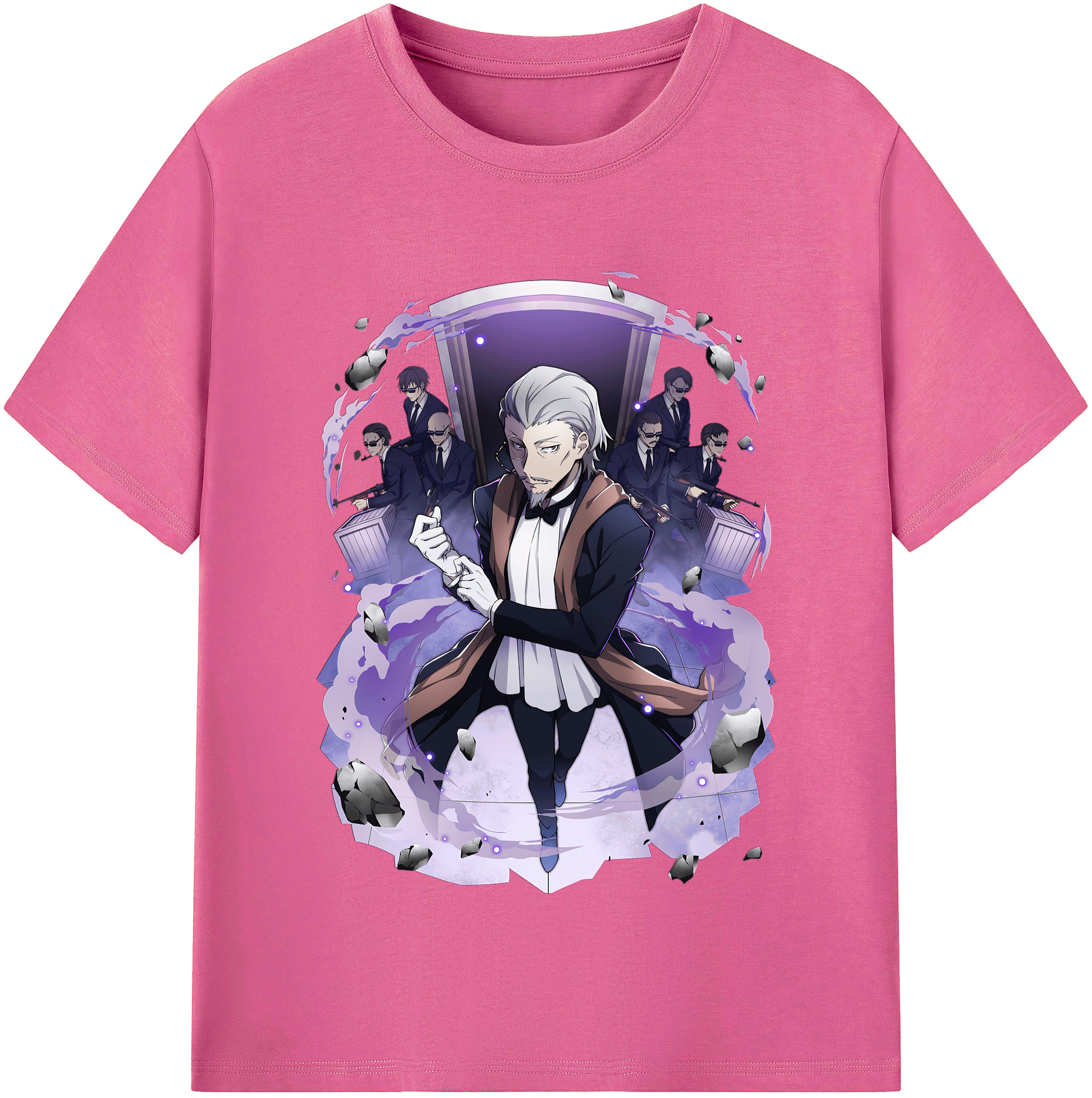 （画像用） 文豪ストレイドッグス Bungo Stray Dogs レディースカジュアルプリントTシャツ（綿100％）