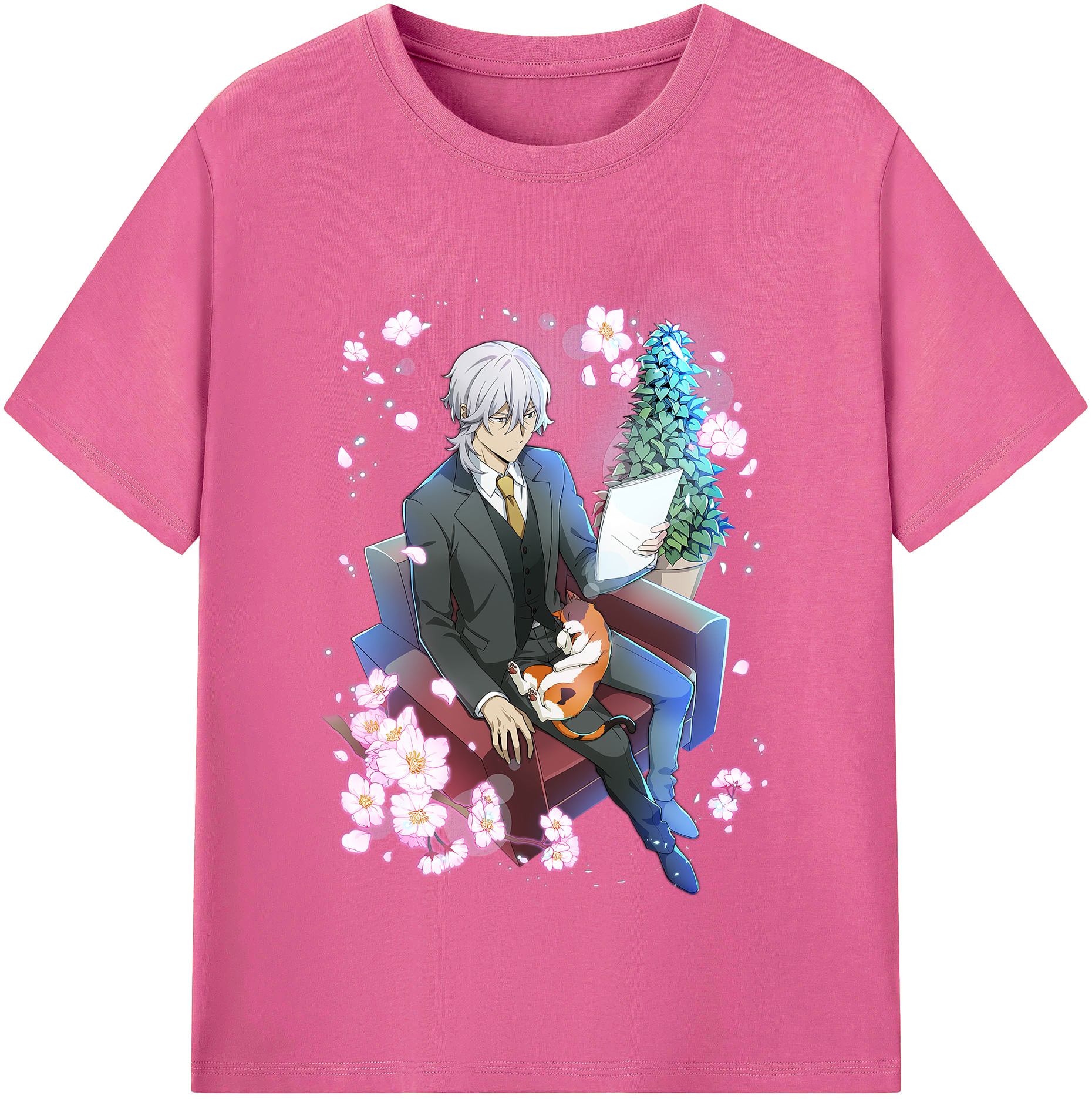（画像用） 文豪ストレイドッグス Bungo Stray Dogs レディースカジュアルプリントTシャツ（綿100％）