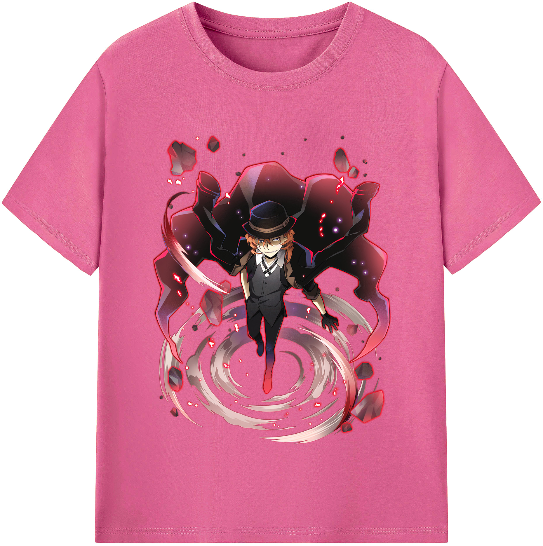 （画像用） 文豪ストレイドッグス Bungo Stray Dogs レディースカジュアルプリントTシャツ（綿100％）