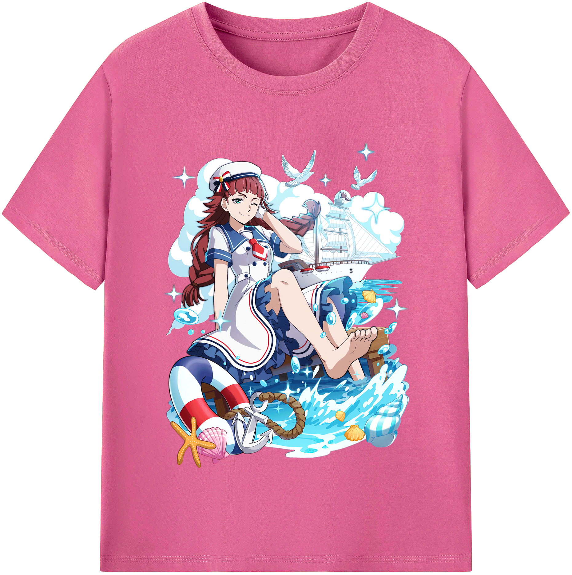 （画像用） 文豪ストレイドッグス Bungo Stray Dogs レディースカジュアルプリントTシャツ（綿100％）
