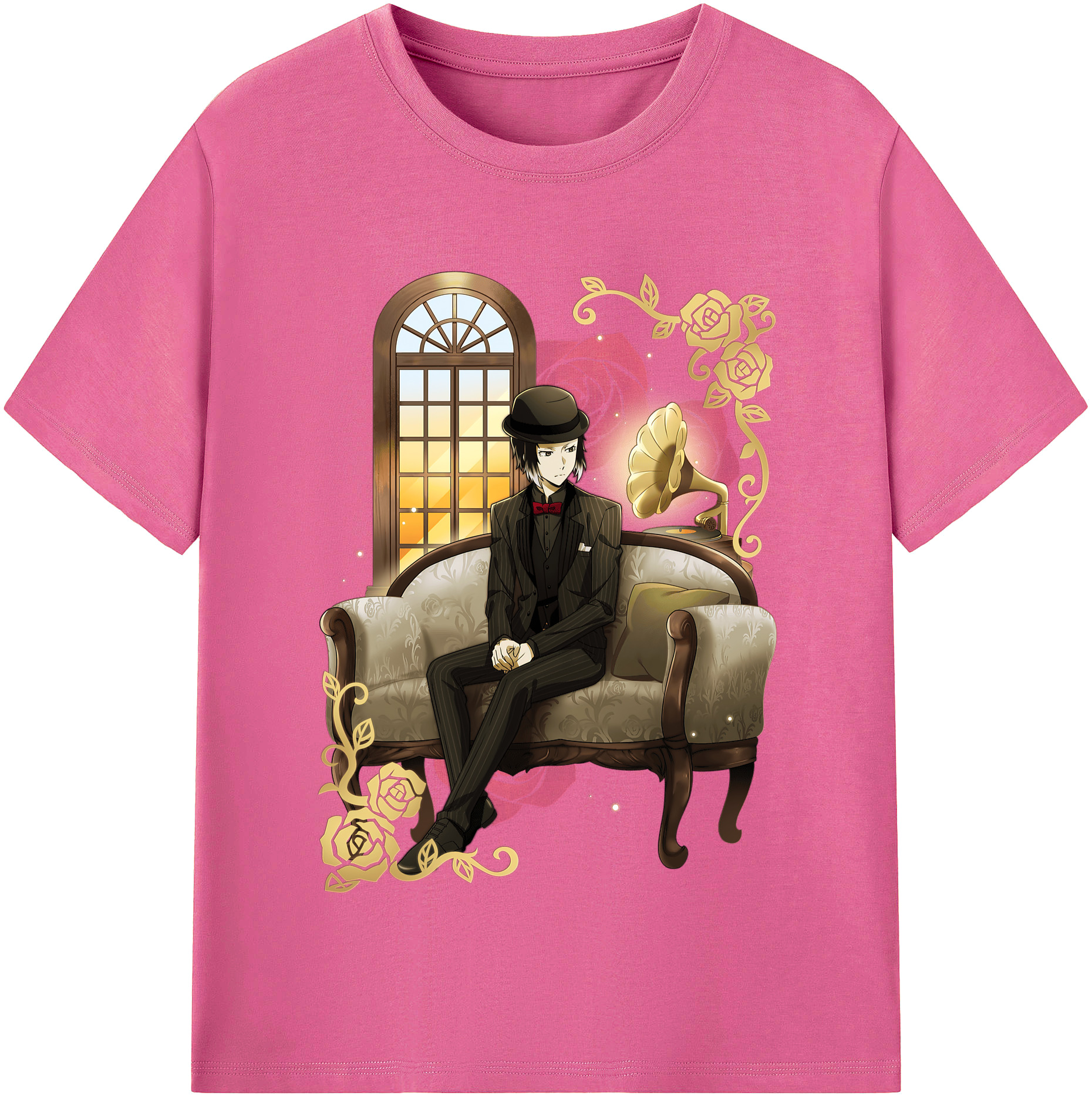 （画像用） 文豪ストレイドッグス Bungo Stray Dogs レディースカジュアルプリントTシャツ（綿100％）