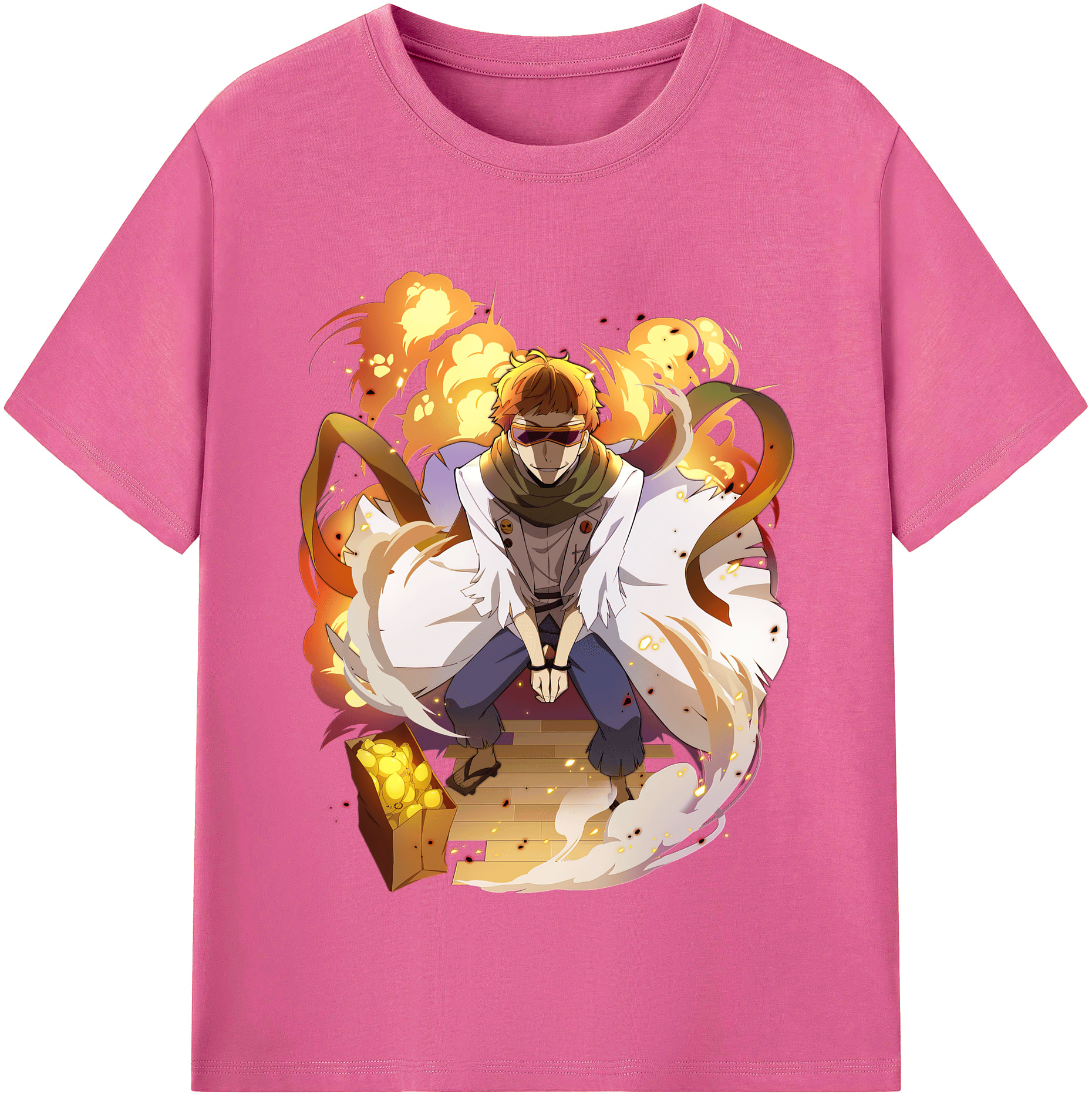 （画像用） 文豪ストレイドッグス Bungo Stray Dogs レディースカジュアルプリントTシャツ（綿100％）