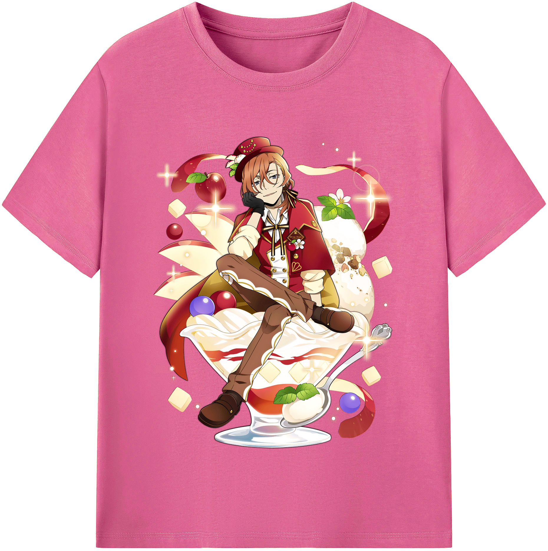（画像用） 文豪ストレイドッグス Bungo Stray Dogs レディースカジュアルプリントTシャツ（綿100％）