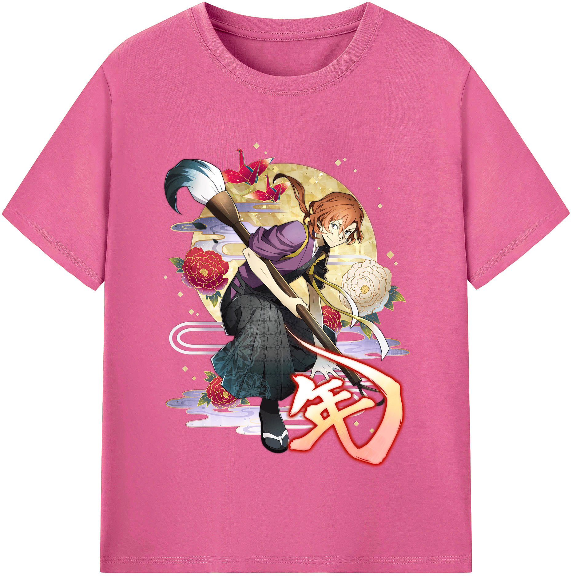 （画像用） 文豪ストレイドッグス Bungo Stray Dogs レディースカジュアルプリントTシャツ（綿100％）