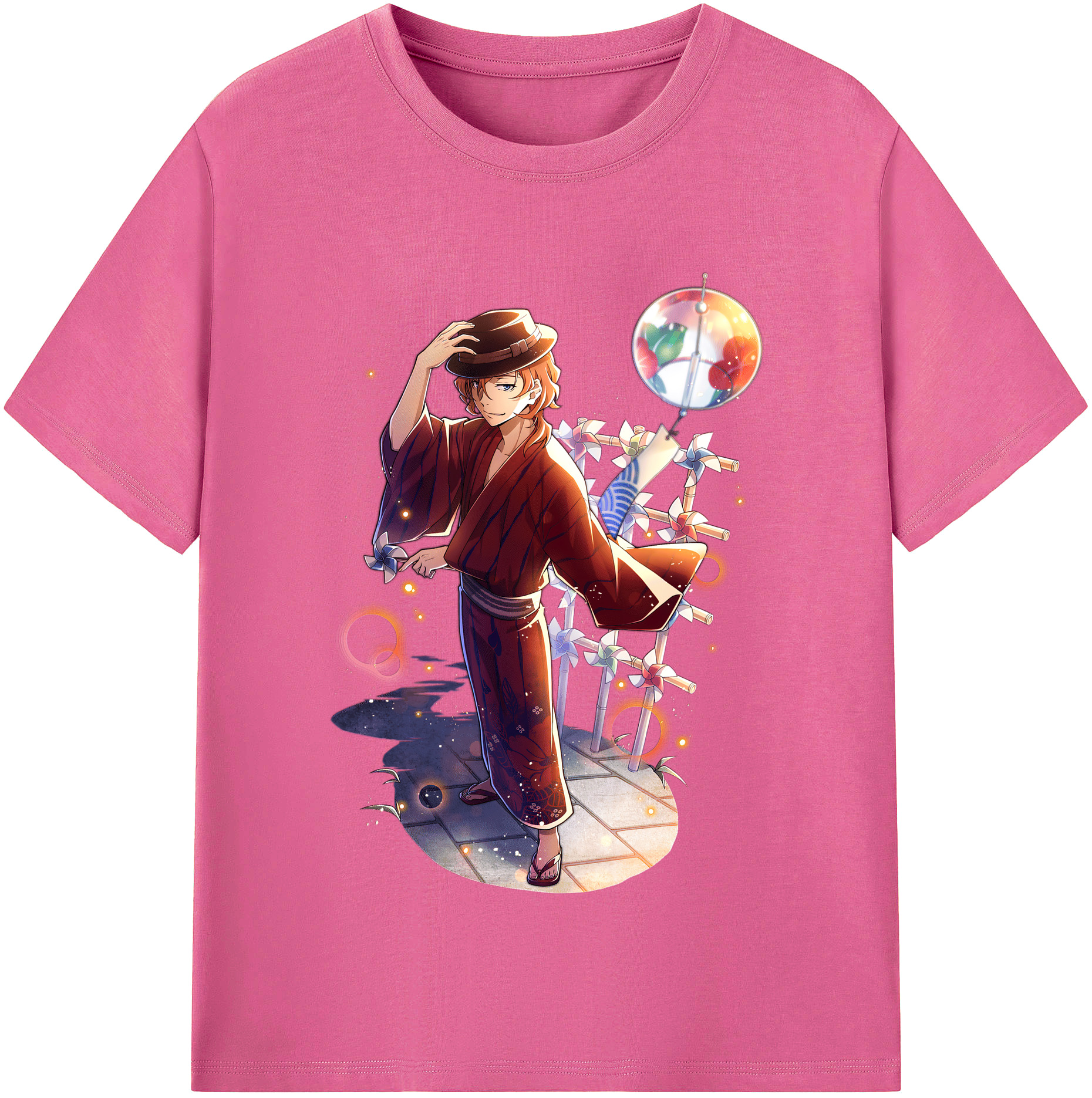 （画像用） 文豪ストレイドッグス Bungo Stray Dogs レディースカジュアルプリントTシャツ（綿100％）