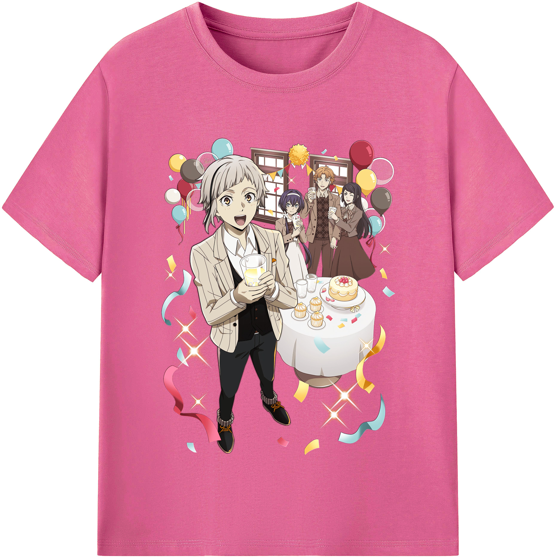 （画像用） 文豪ストレイドッグス Bungo Stray Dogs レディースカジュアルプリントTシャツ（綿100％）
