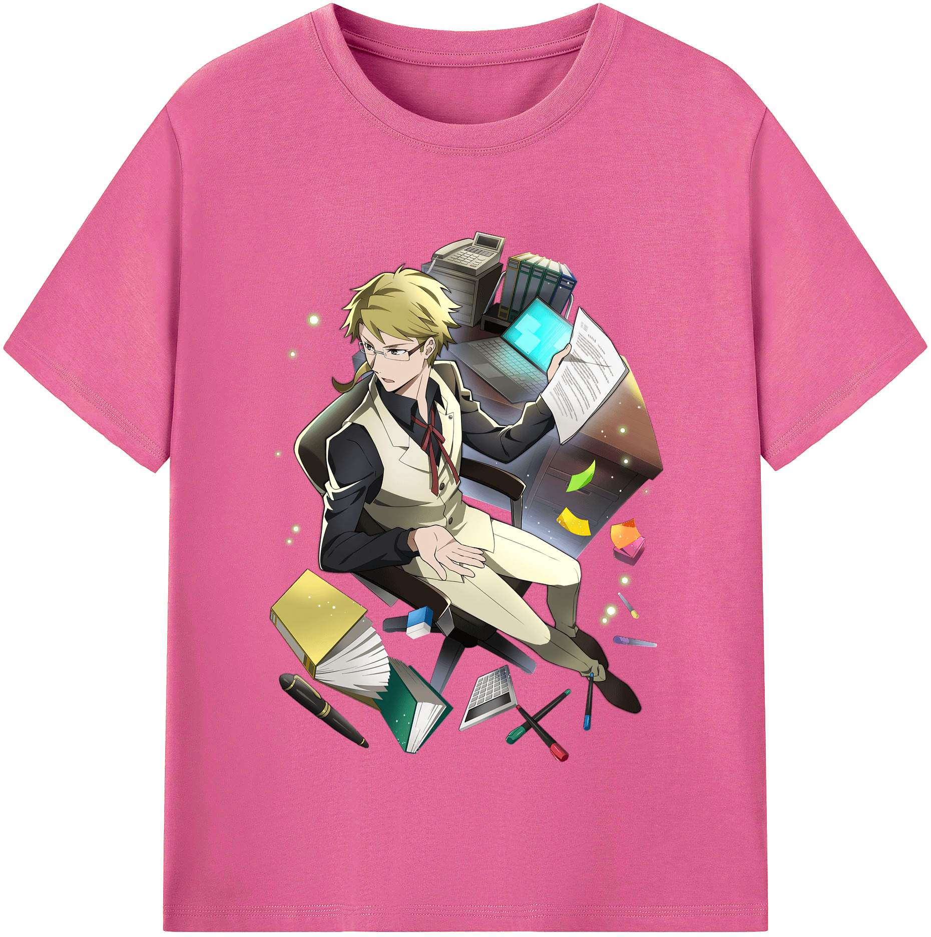 （画像用） 文豪ストレイドッグス Bungo Stray Dogs レディースカジュアルプリントTシャツ（綿100％）