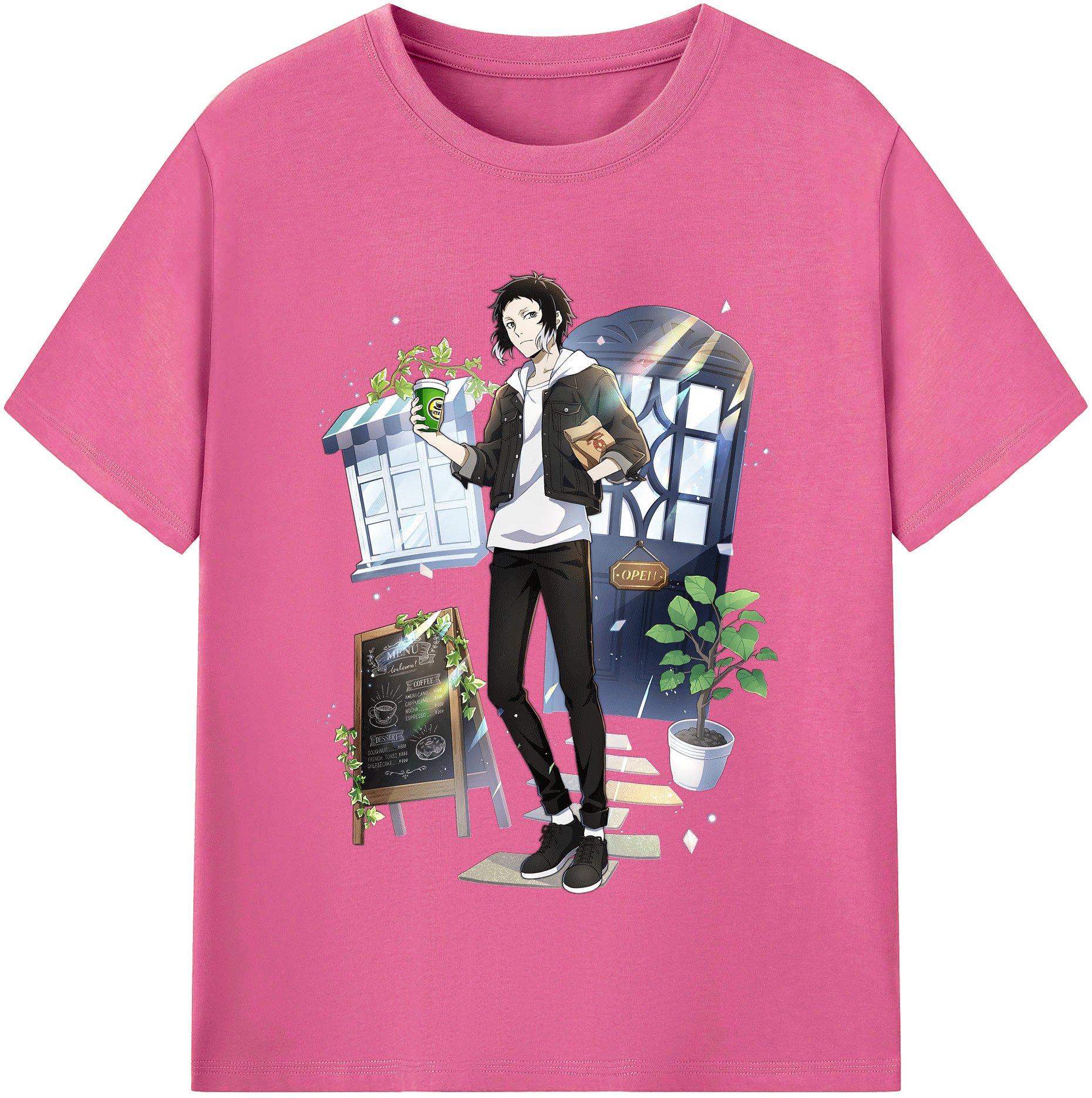 （画像用） 文豪ストレイドッグス Bungo Stray Dogs レディースカジュアルプリントTシャツ（綿100％）
