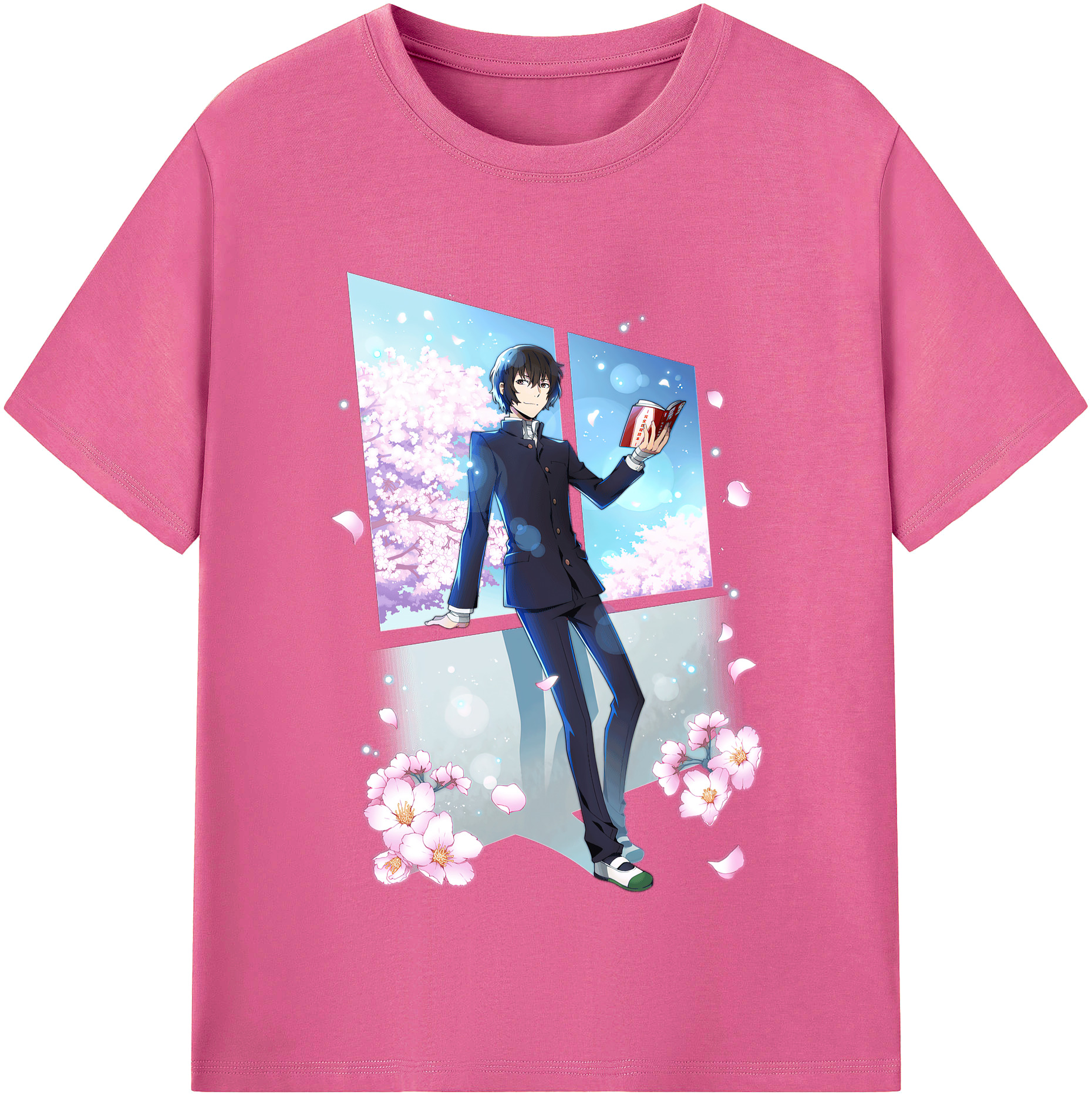 （画像用） 文豪ストレイドッグス Bungo Stray Dogs レディースカジュアルプリントTシャツ（綿100％）