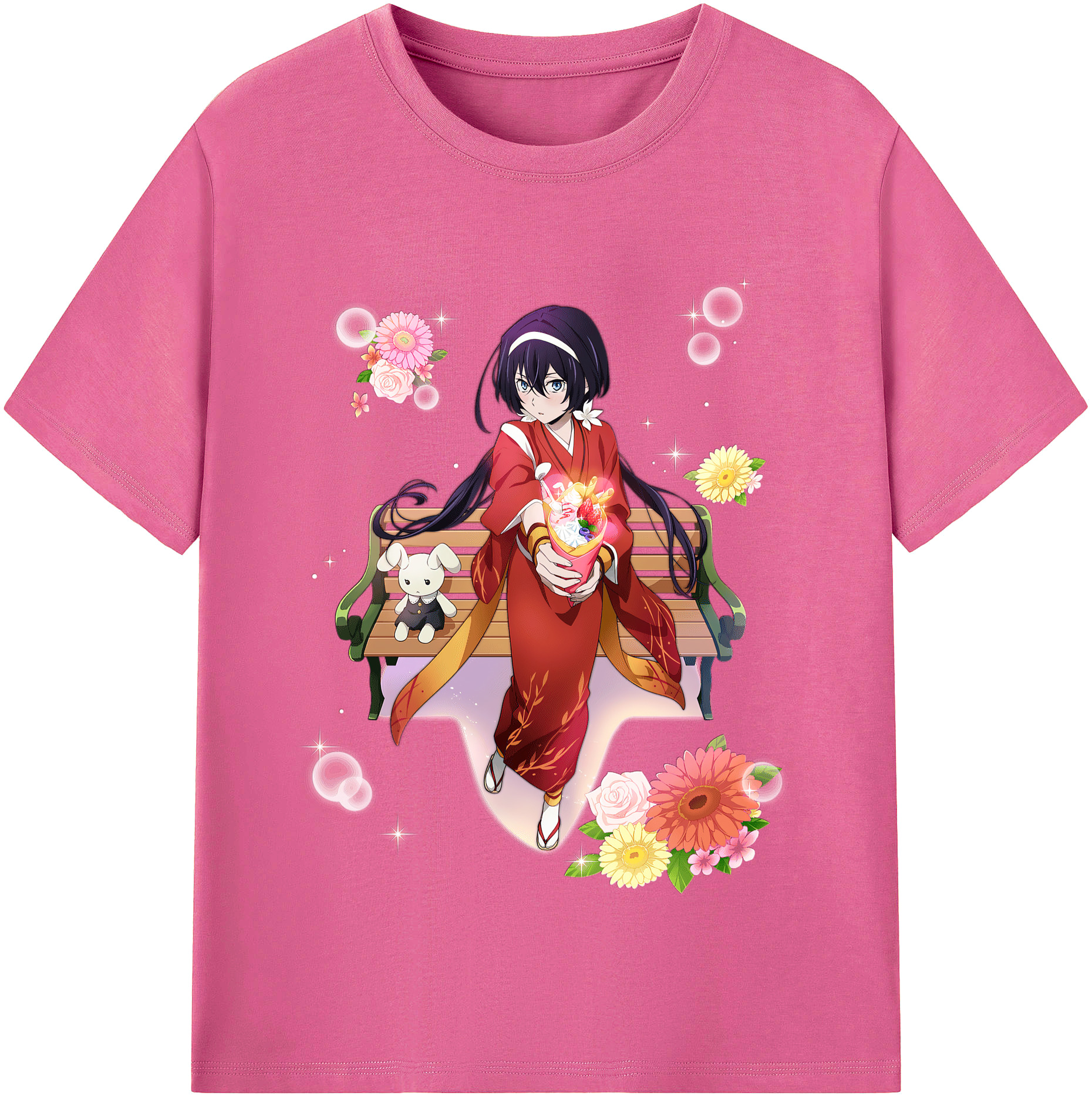 （画像用） 文豪ストレイドッグス Bungo Stray Dogs レディースカジュアルプリントTシャツ（綿100％）
