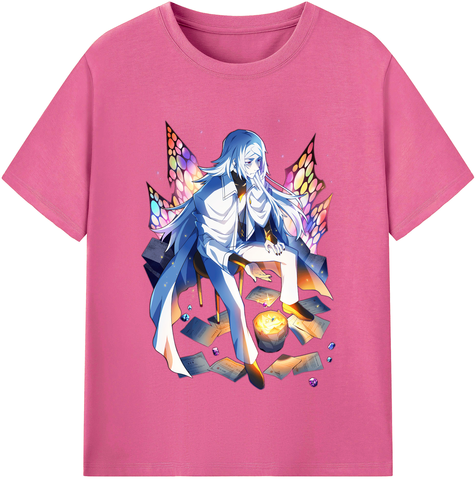 （画像用） 文豪ストレイドッグス Bungo Stray Dogs レディースカジュアルプリントTシャツ（綿100％）