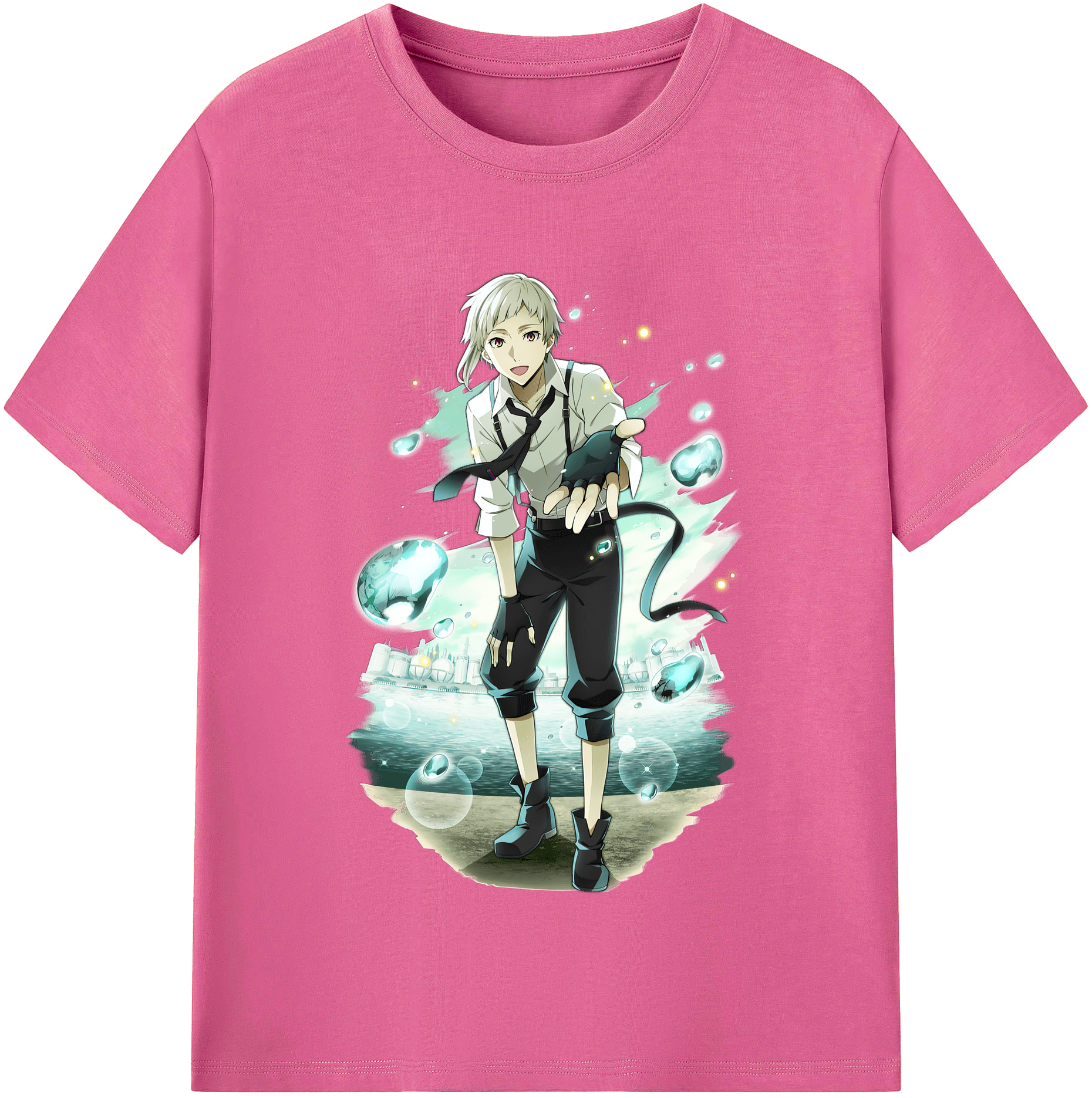 （画像用） 文豪ストレイドッグス Bungo Stray Dogs レディースカジュアルプリントTシャツ（綿100％）