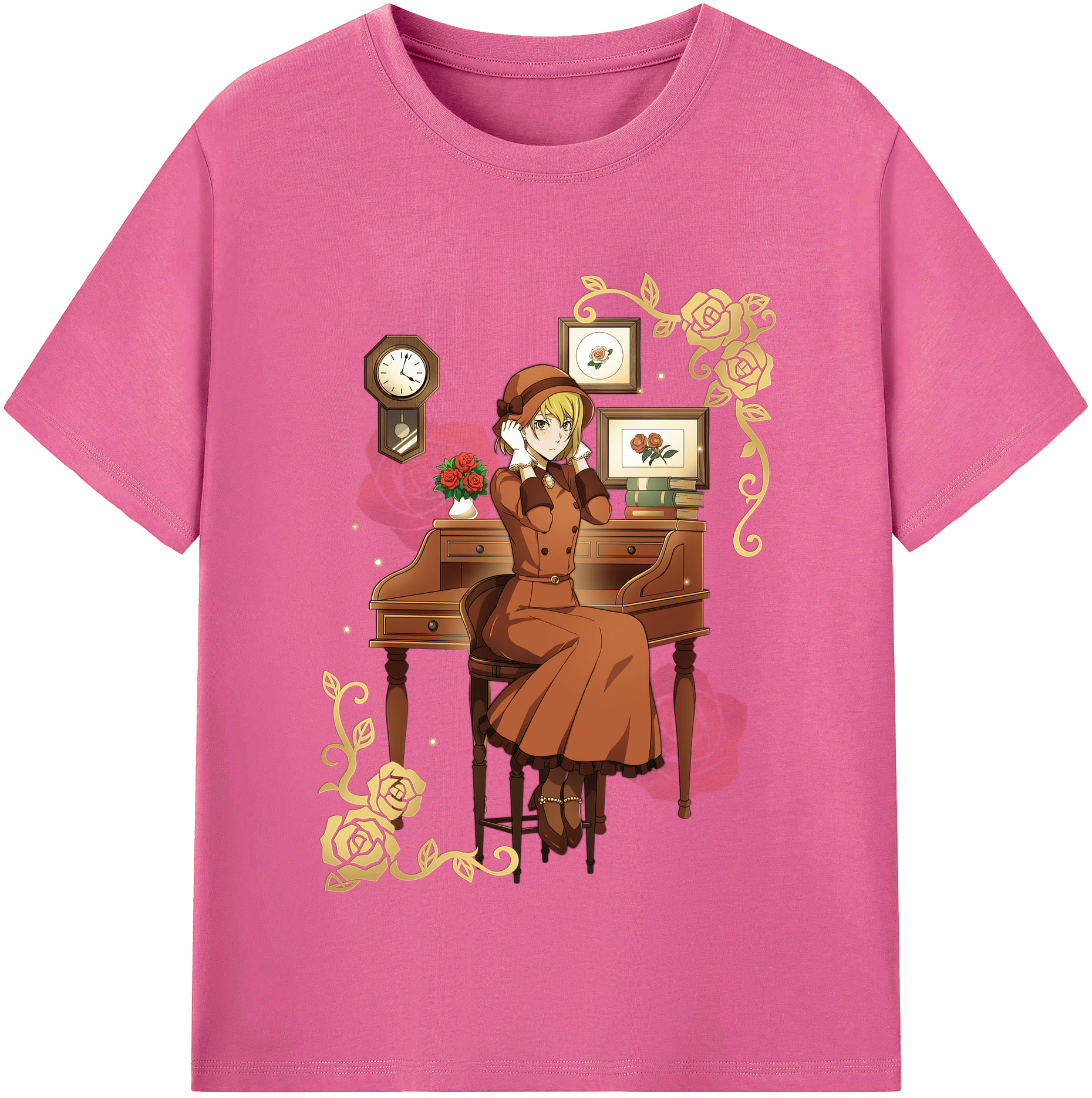 （画像用） 文豪ストレイドッグス Bungo Stray Dogs レディースカジュアルプリントTシャツ（綿100％）