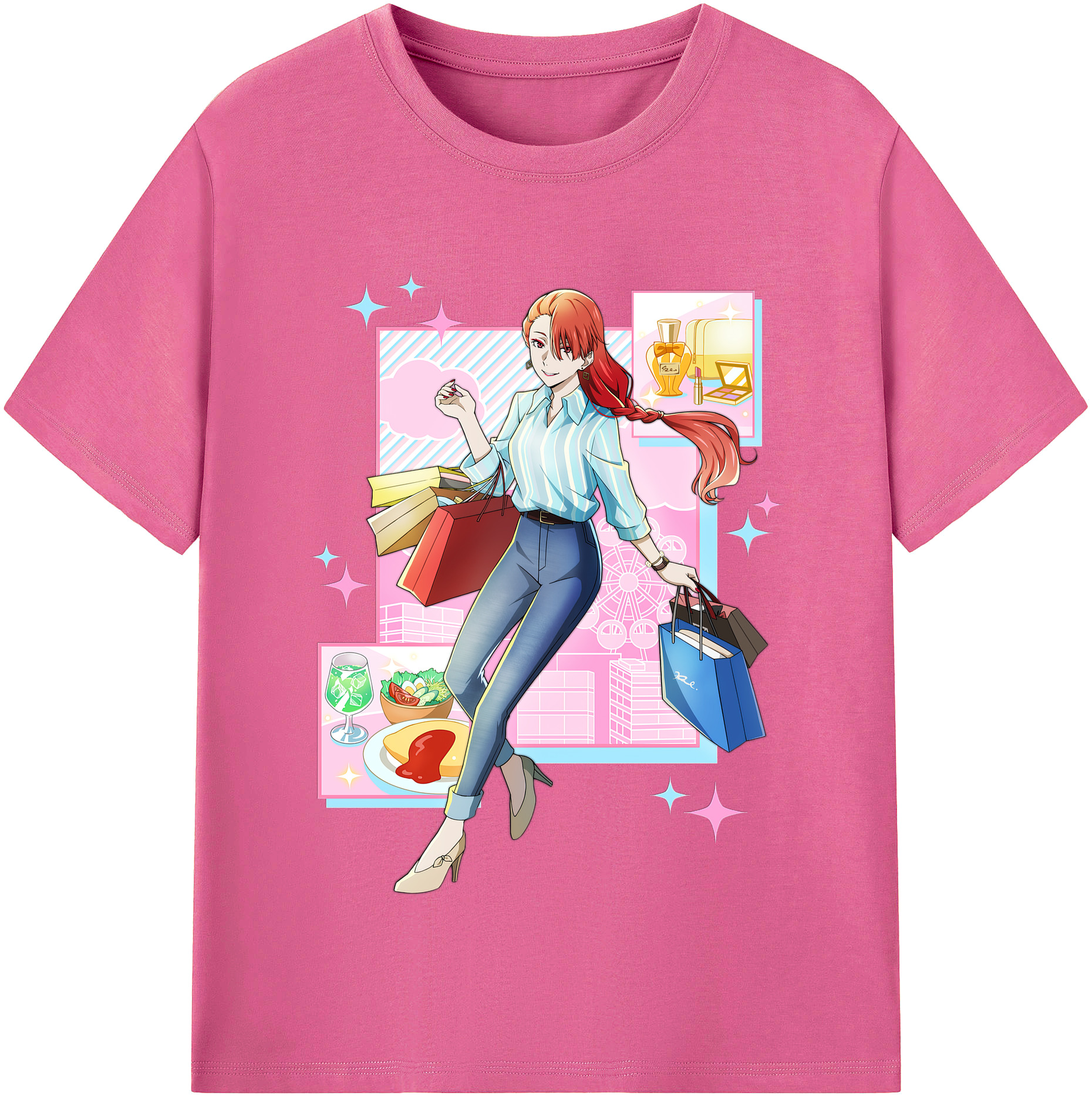 （画像用） 文豪ストレイドッグス Bungo Stray Dogs レディースカジュアルプリントTシャツ（綿100％）