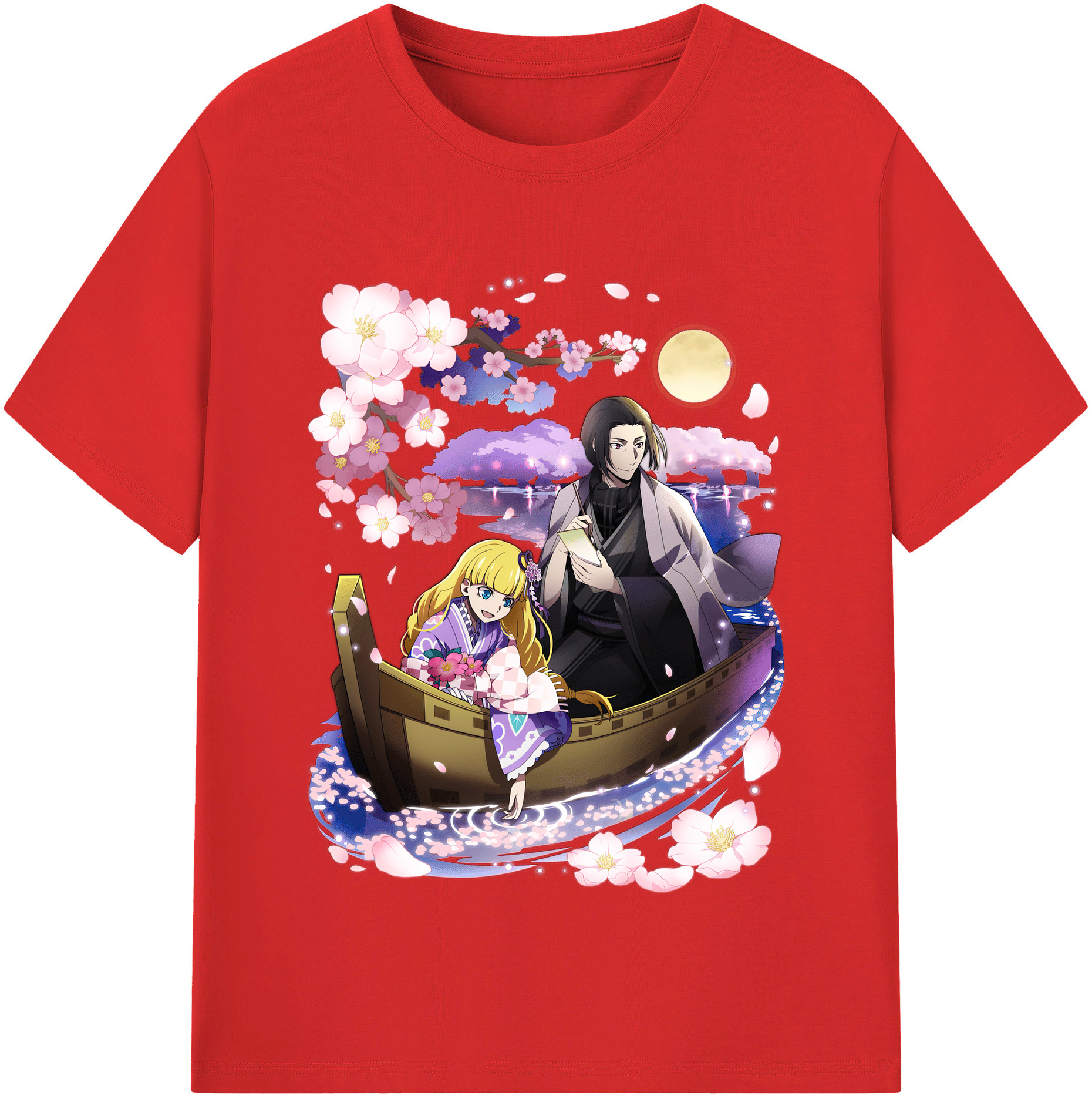 （画像用） 文豪ストレイドッグス Bungo Stray Dogs レディースカジュアルプリントTシャツ（綿100％）