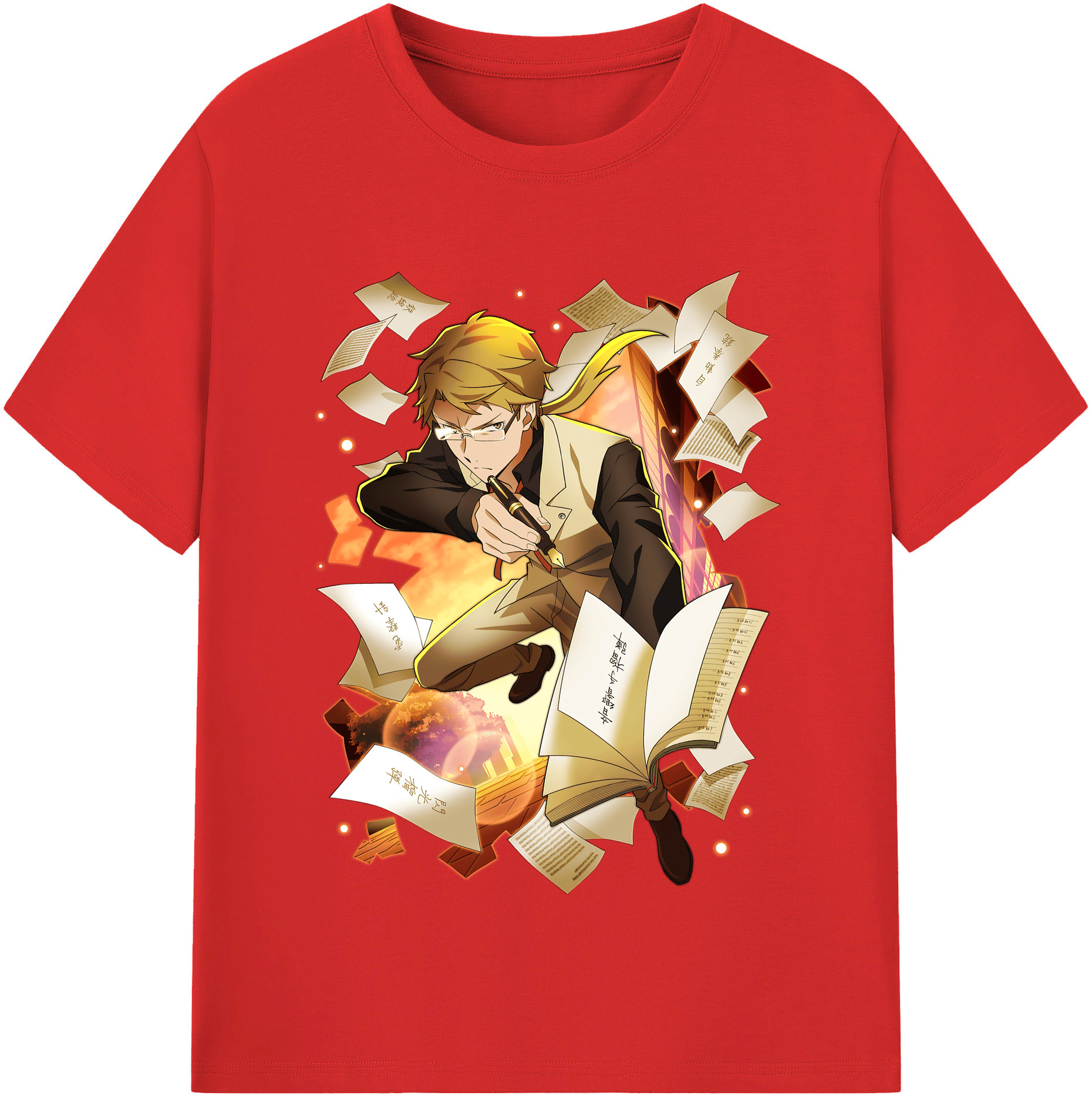 （画像用） 文豪ストレイドッグス Bungo Stray Dogs レディースカジュアルプリントTシャツ（綿100％）