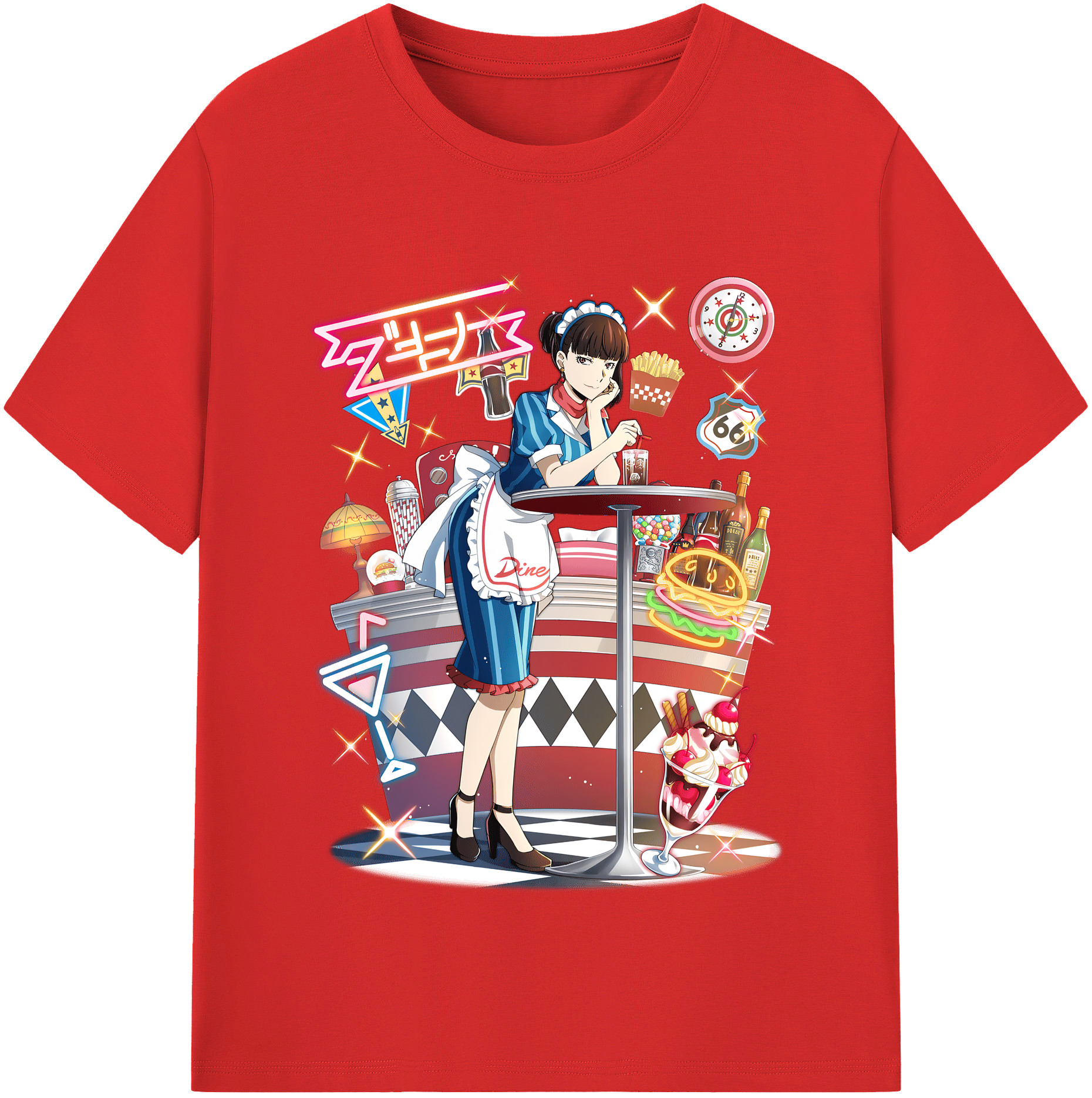 （画像用） 文豪ストレイドッグス Bungo Stray Dogs レディースカジュアルプリントTシャツ（綿100％）