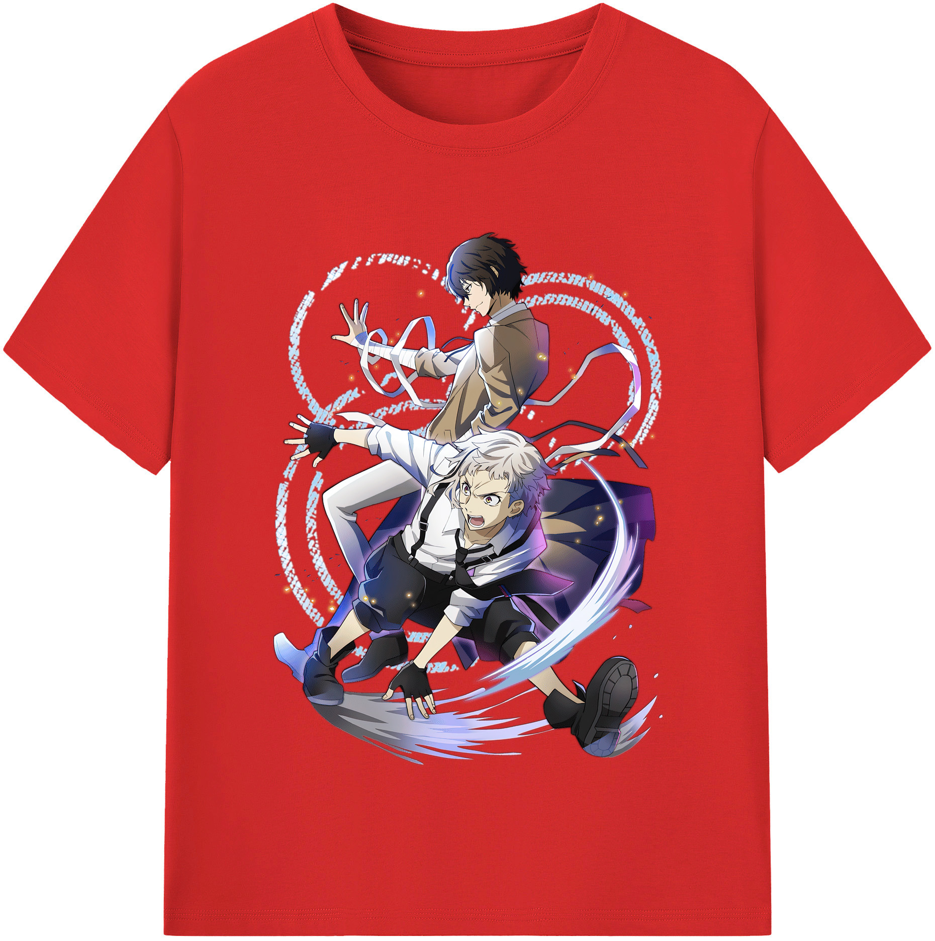 （画像用） 文豪ストレイドッグス Bungo Stray Dogs レディースカジュアルプリントTシャツ（綿100％）